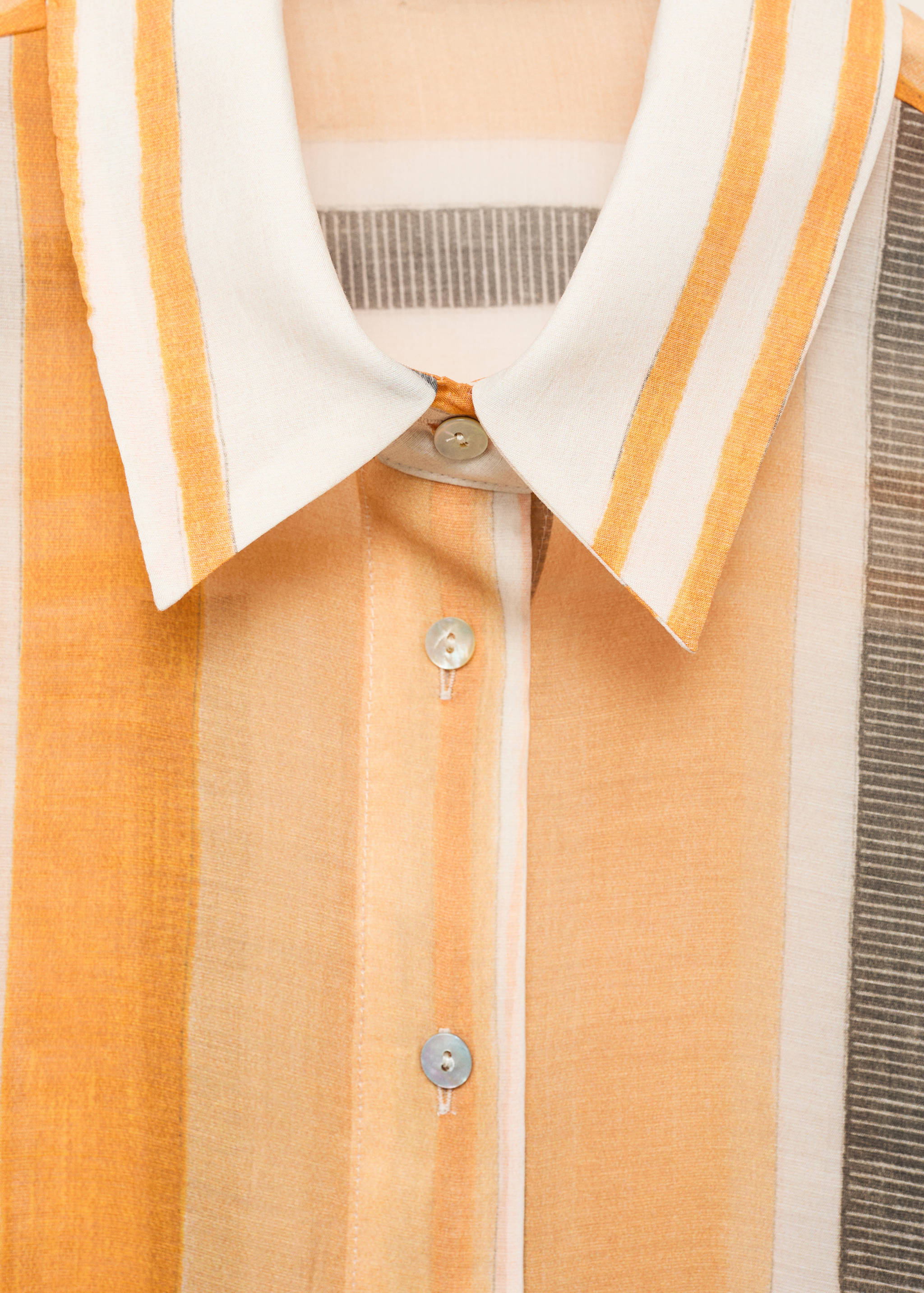 Lyocell striped shirt - Details of the article 0