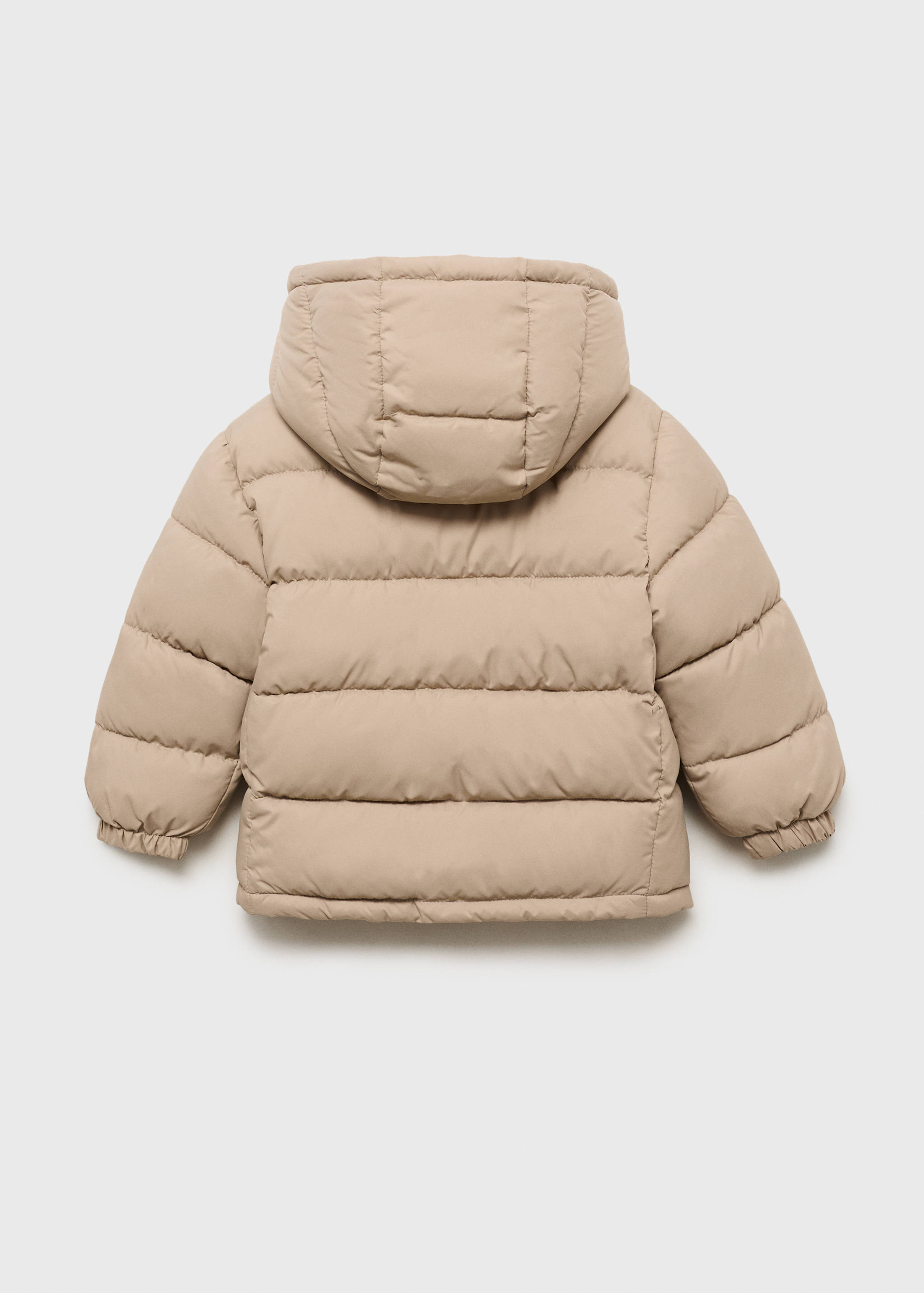 Hooded liner quilted coat - Reverse of the article