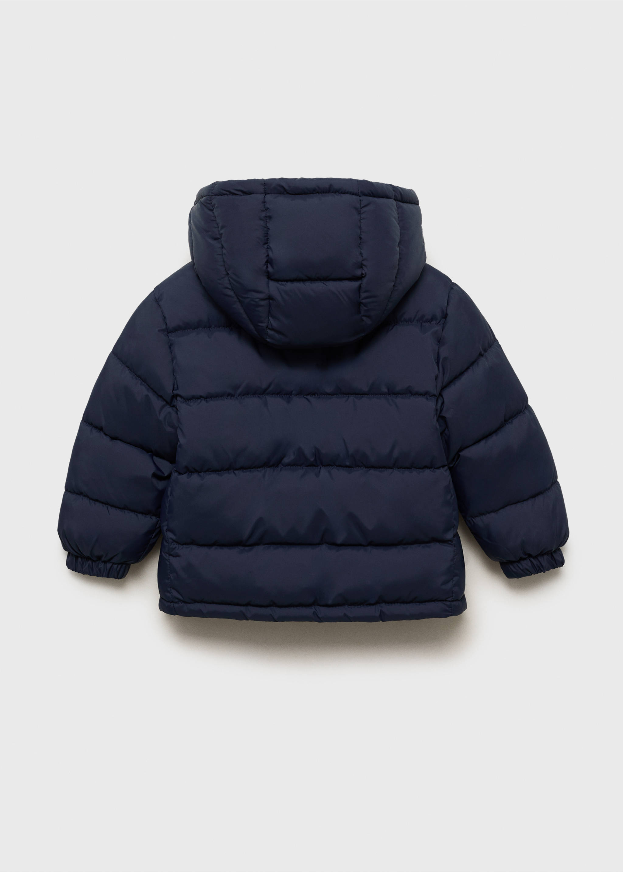 Hooded liner quilted coat - Reverse of the article, Navy. Ref: 17073271-00.