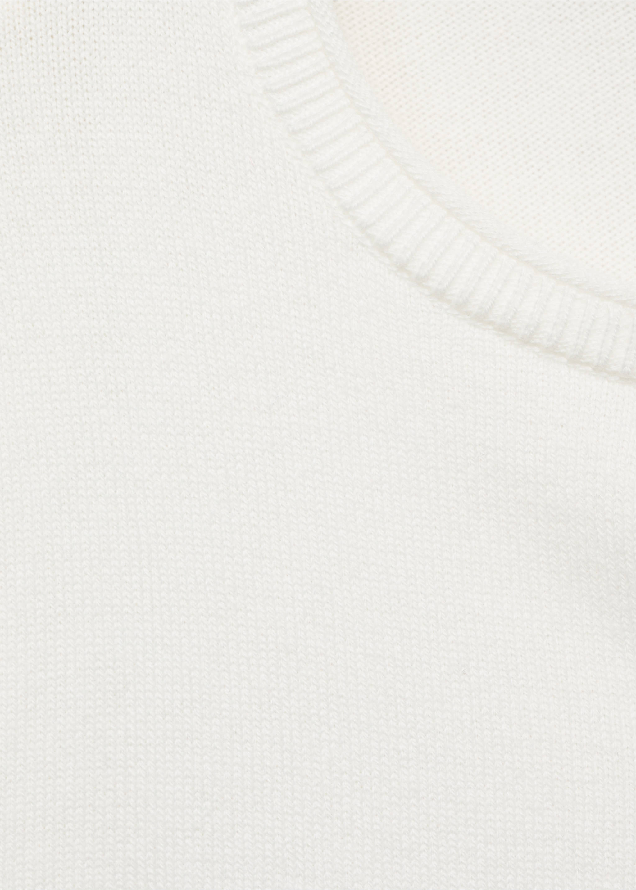 Knitted button cardigan - Details of the article 8, Off White. Ref: 17073273-00.
