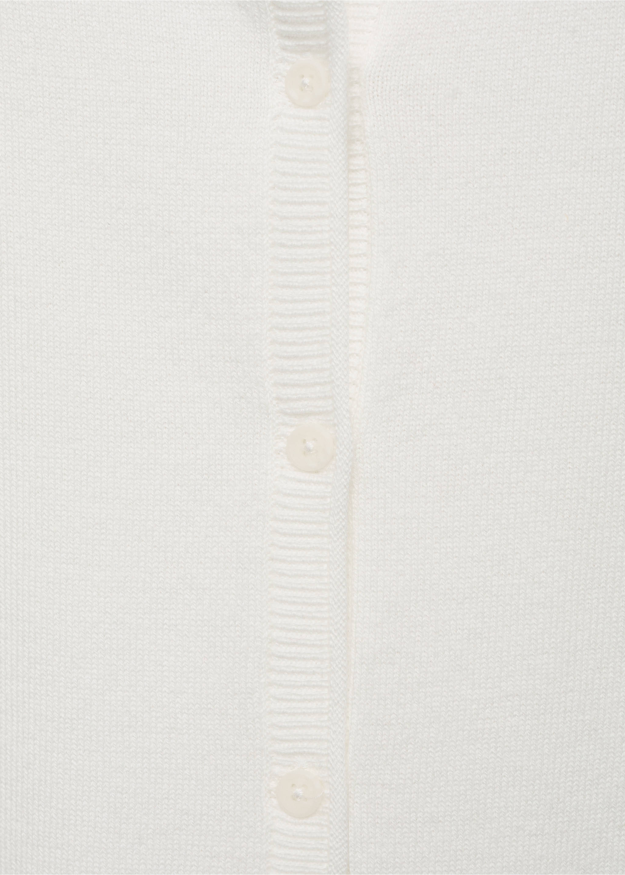 Knitted button cardigan - Details of the article 0, Off White. Ref: 17073273-00.