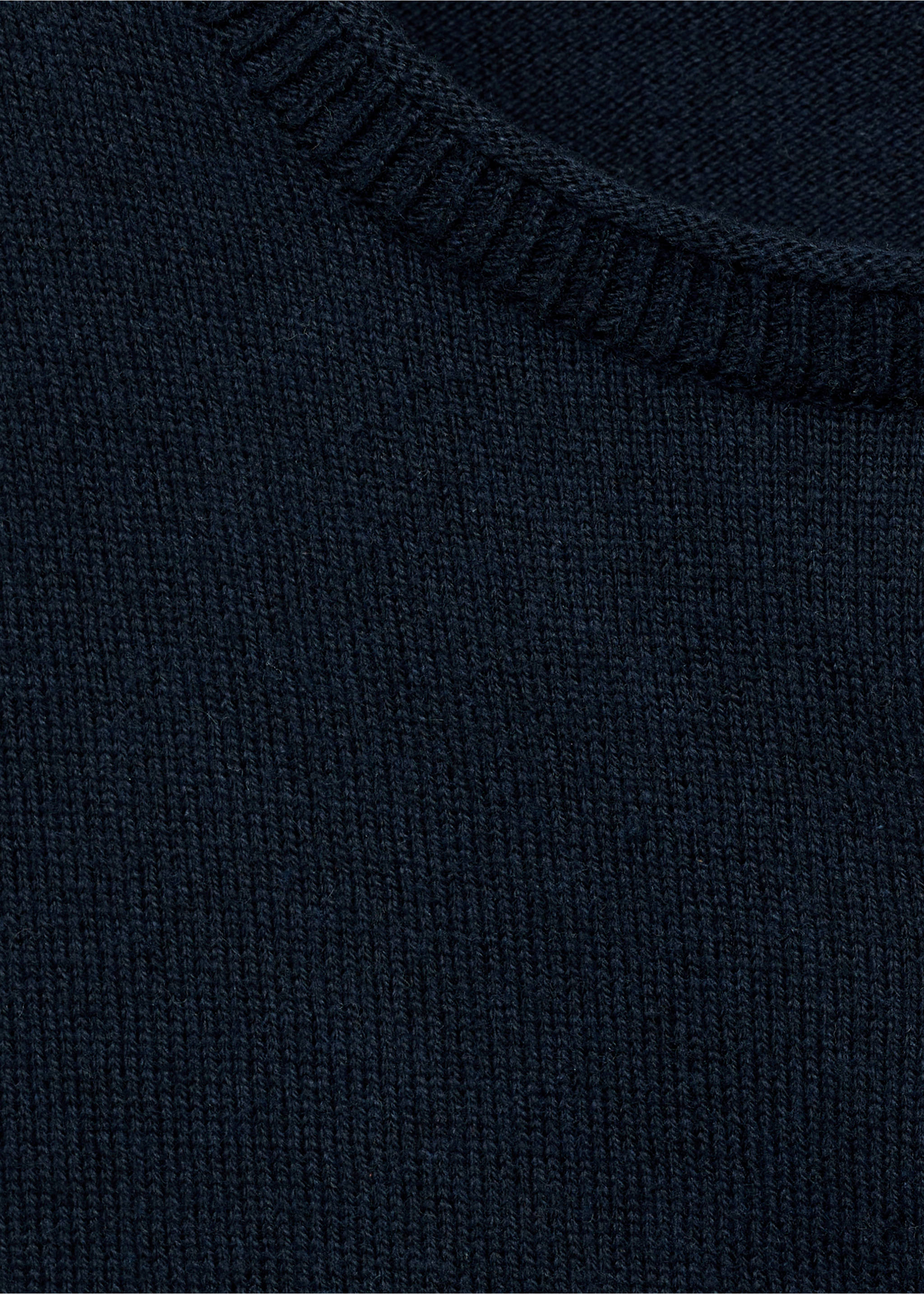 Knitted button cardigan - Details of the article 0, Navy. Ref: 17073273-00.