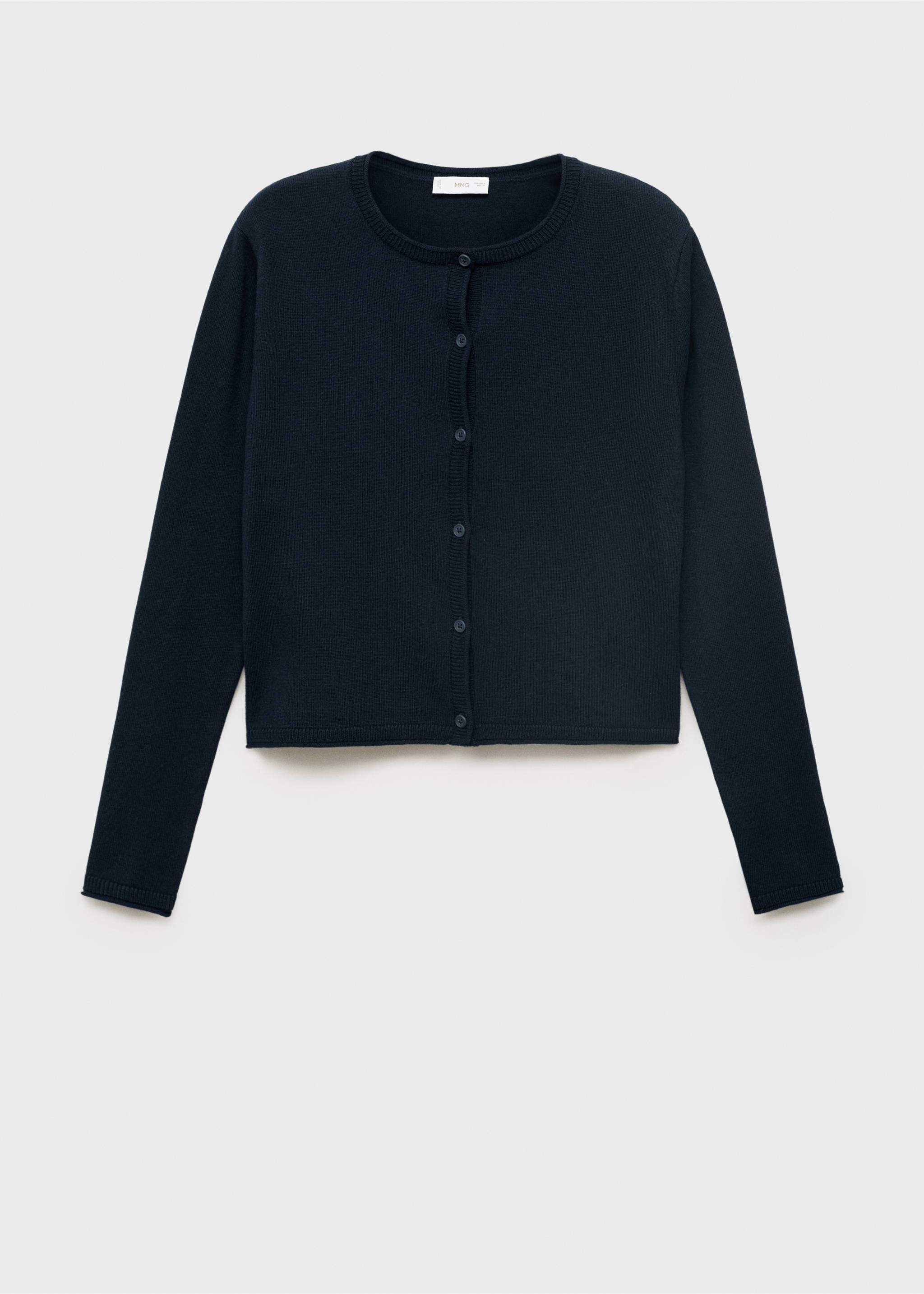 Knitted button cardigan - Article without model, Navy. Ref: 17073273-00.
