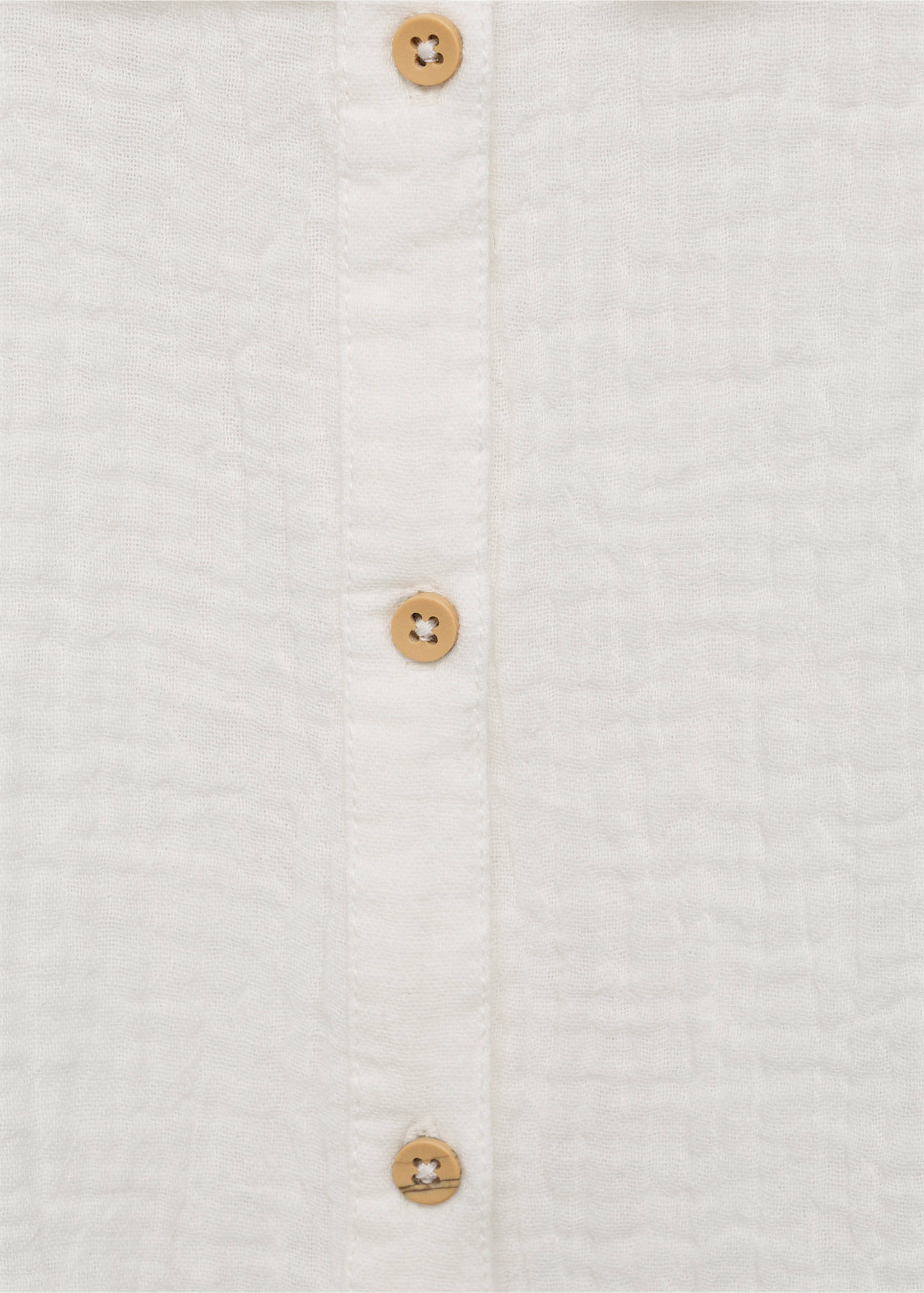 Geborduurde bambula blouse - Detail van het artikel 8, Wit. Ref: 17073277-00.