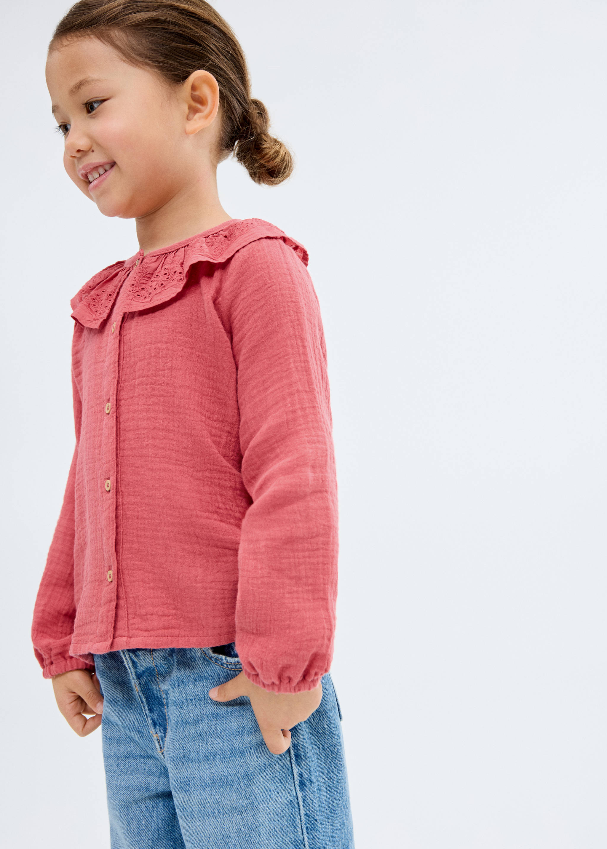 Bambula embroidered blouse - Medium plane