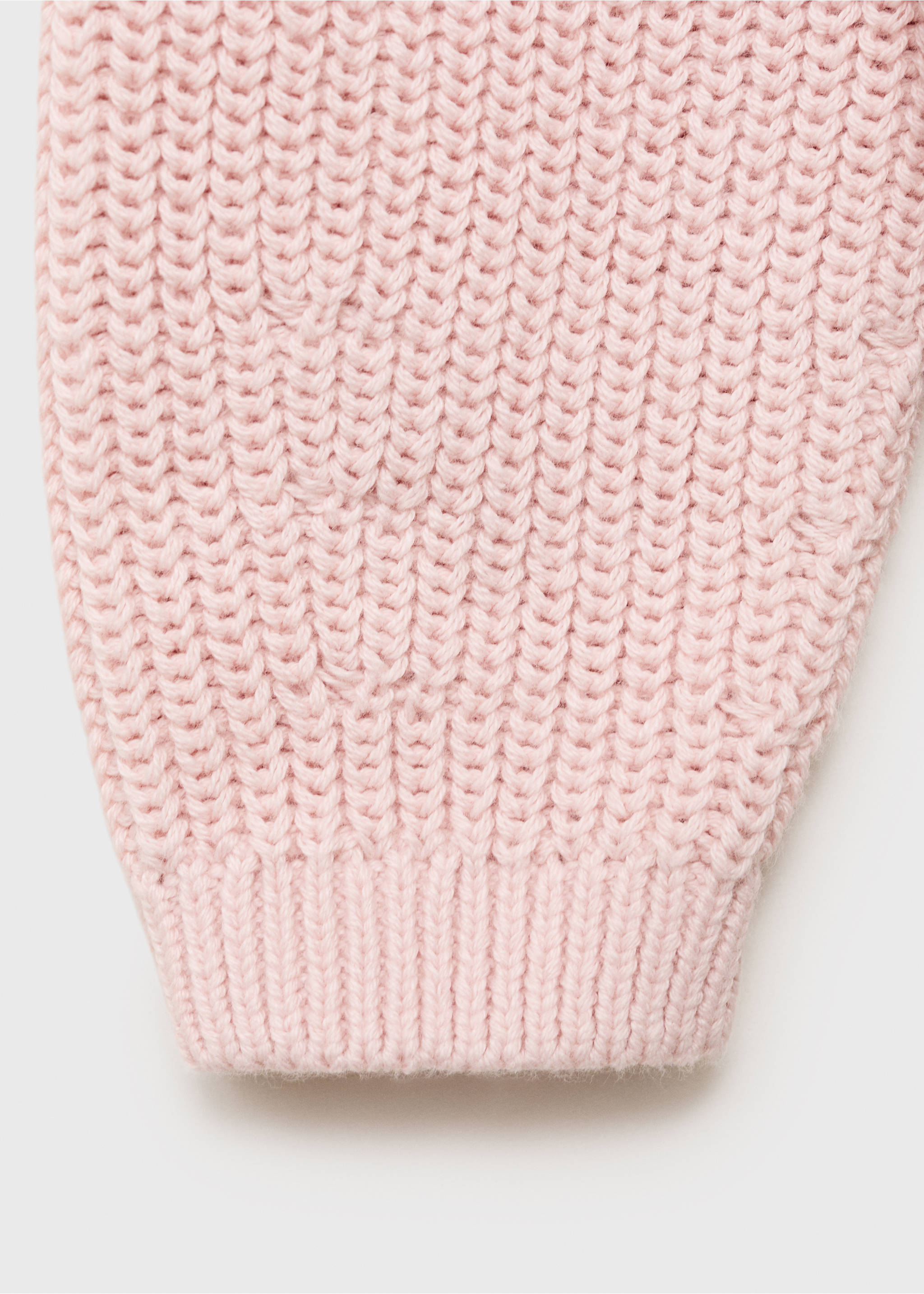 Gebreid vest met knopen - Detail van het artikel 0, Pastelroze. Ref: 17073279-00.