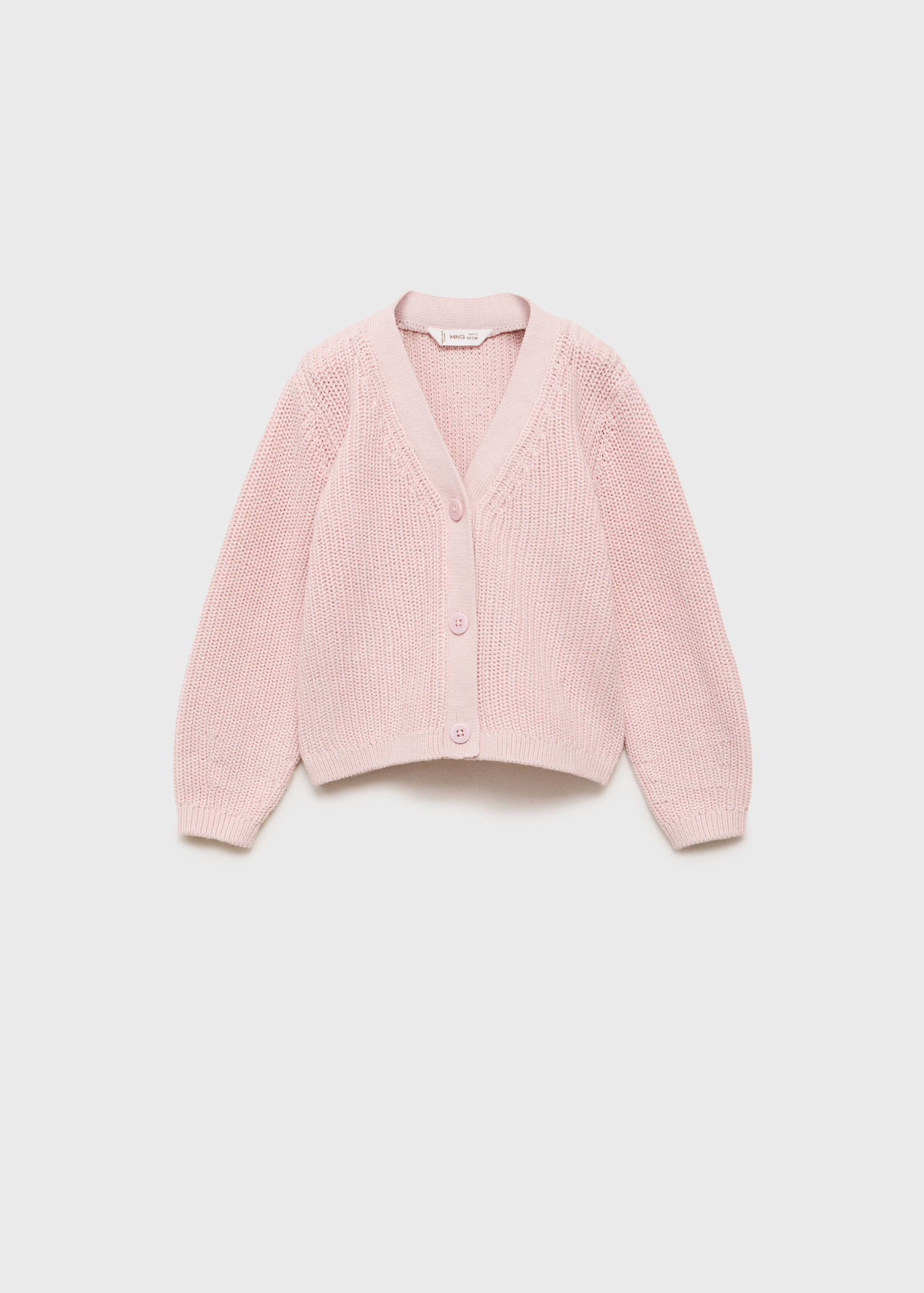 Gebreid vest met knopen - Artikel zonder model