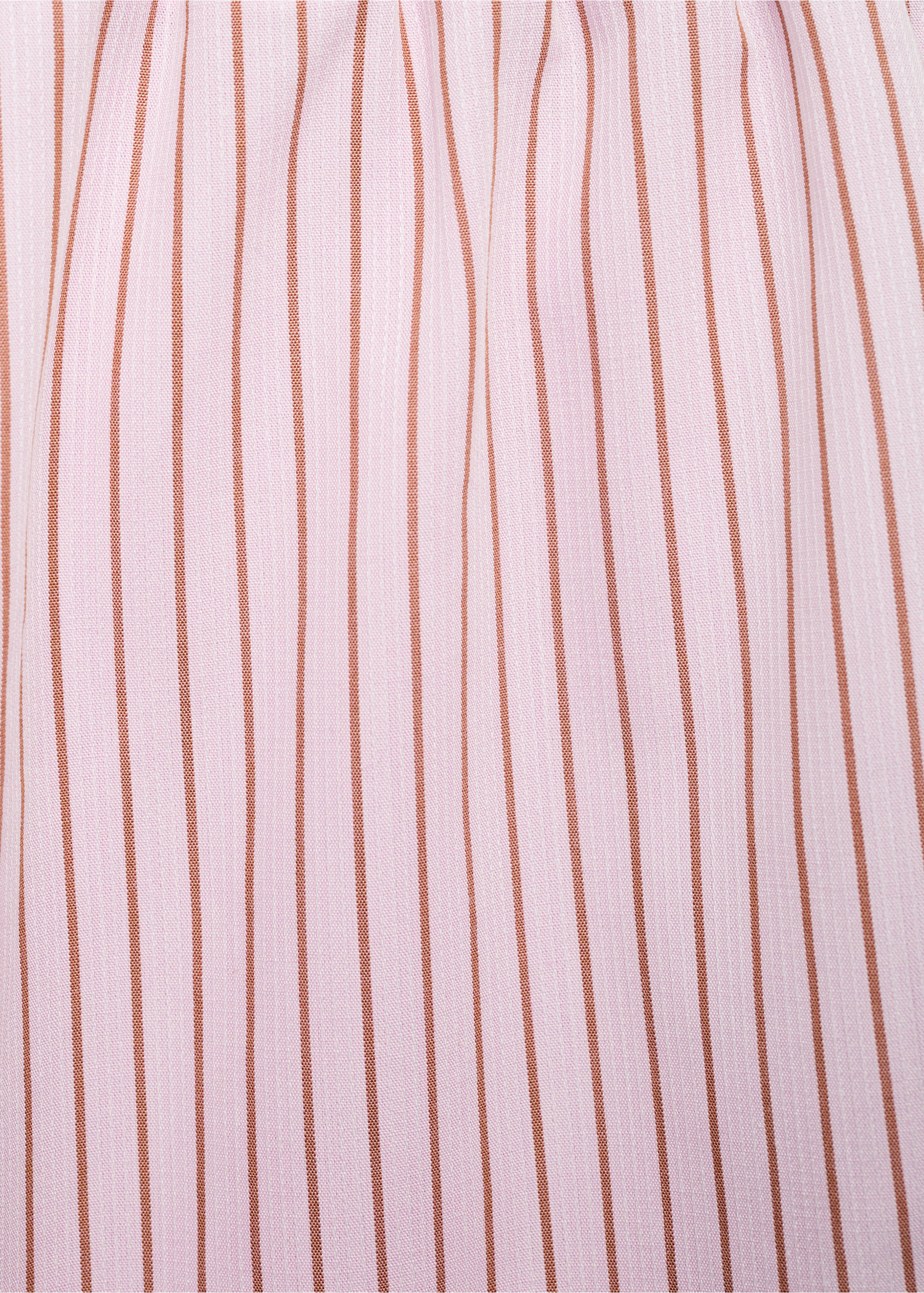 Striped cotton trousers - Details of the article 8, Pink. Ref: 17073283-00.