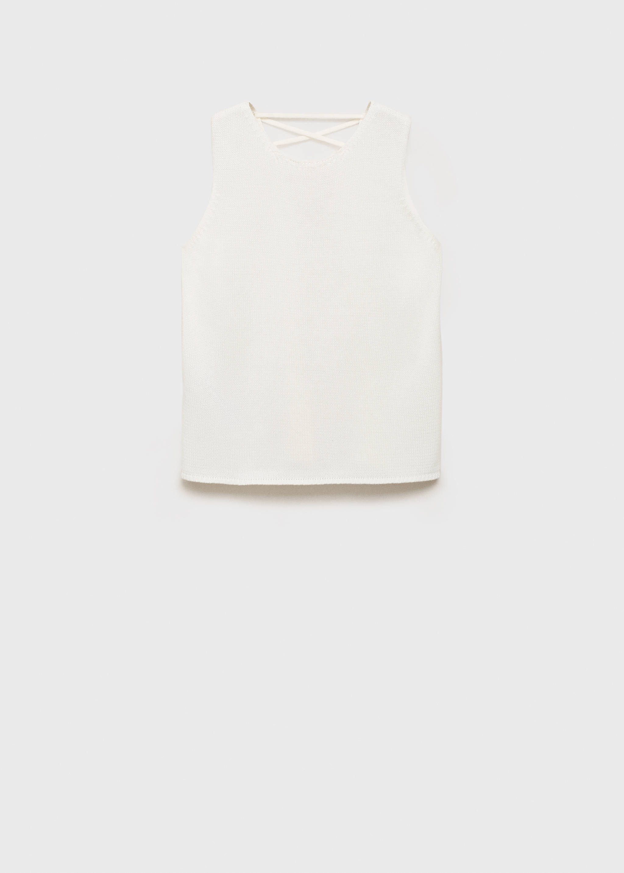 Knitted top with drawstring - Article without model