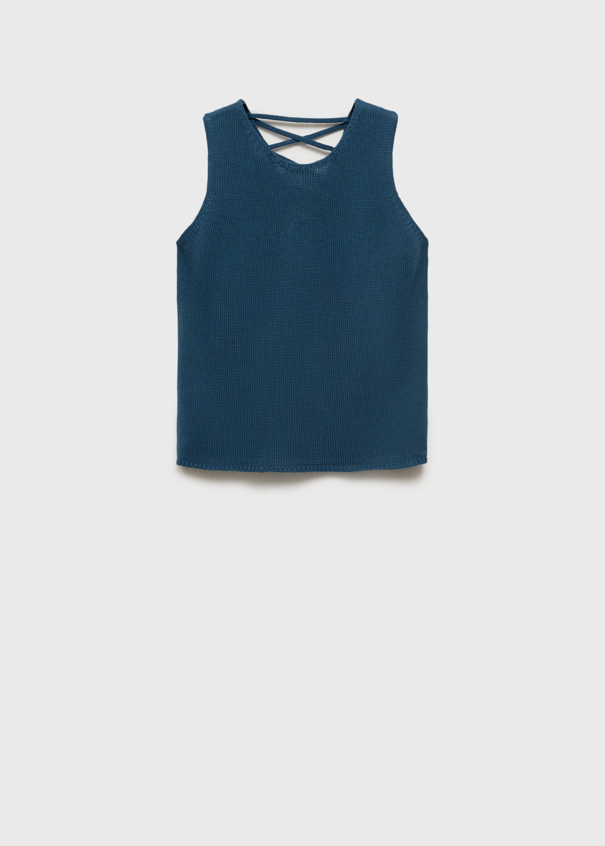 Knitted top with drawstring - Article without model