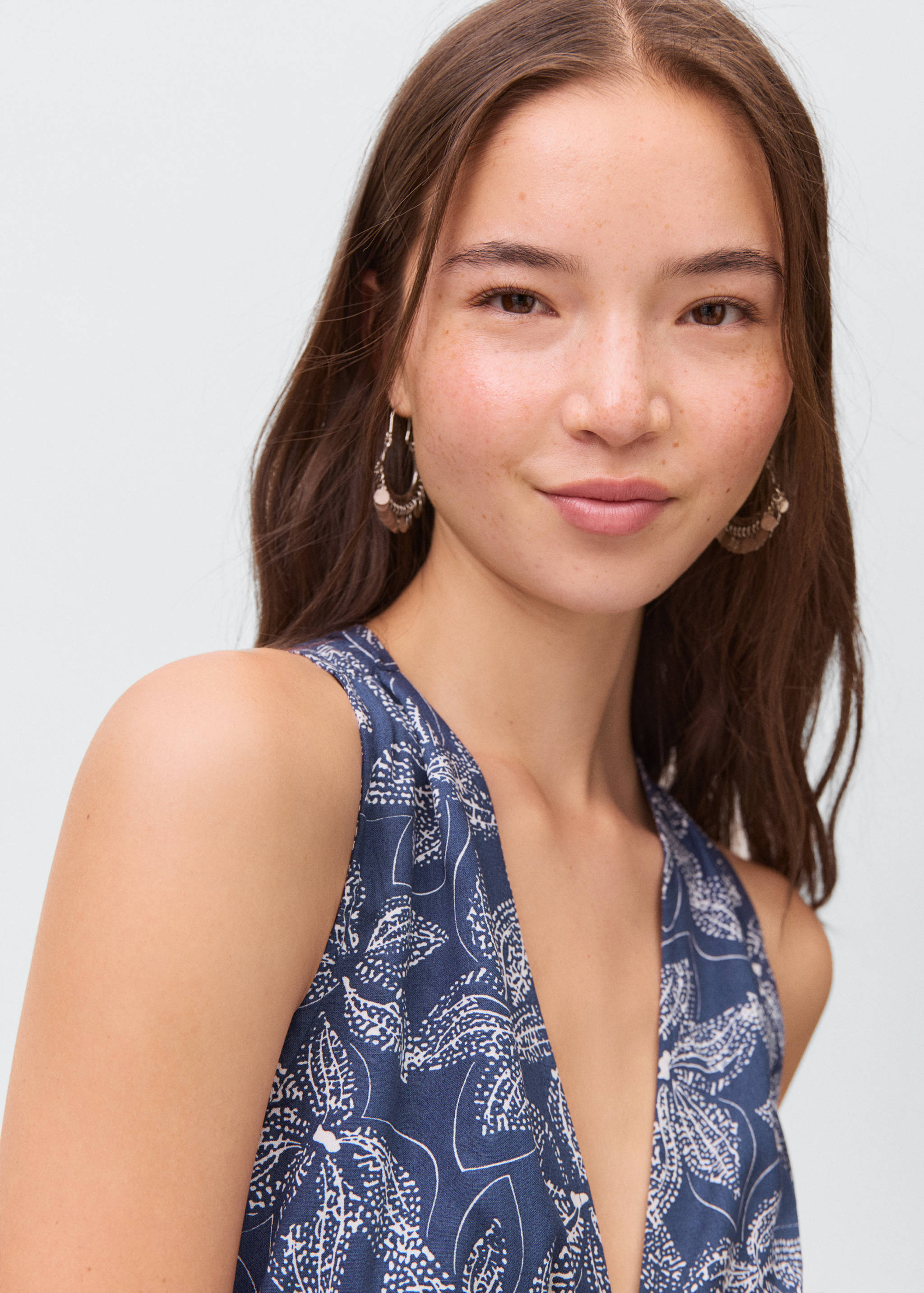 Chiffon-Top mit Blumen - Detail des Artikels 1