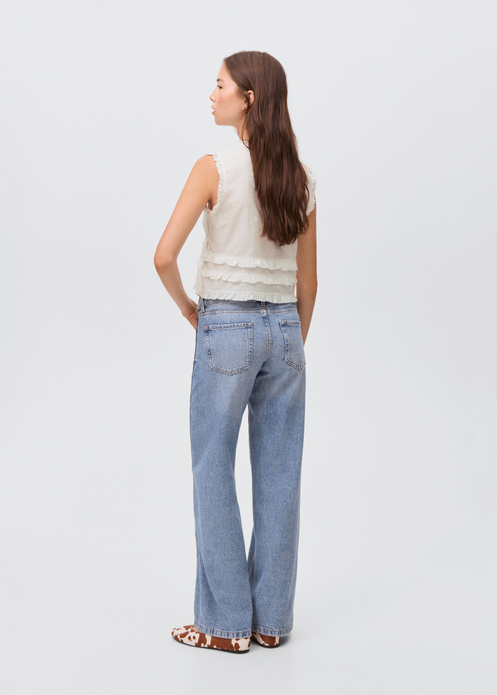 Blouse brodée volants - Verso de l’article