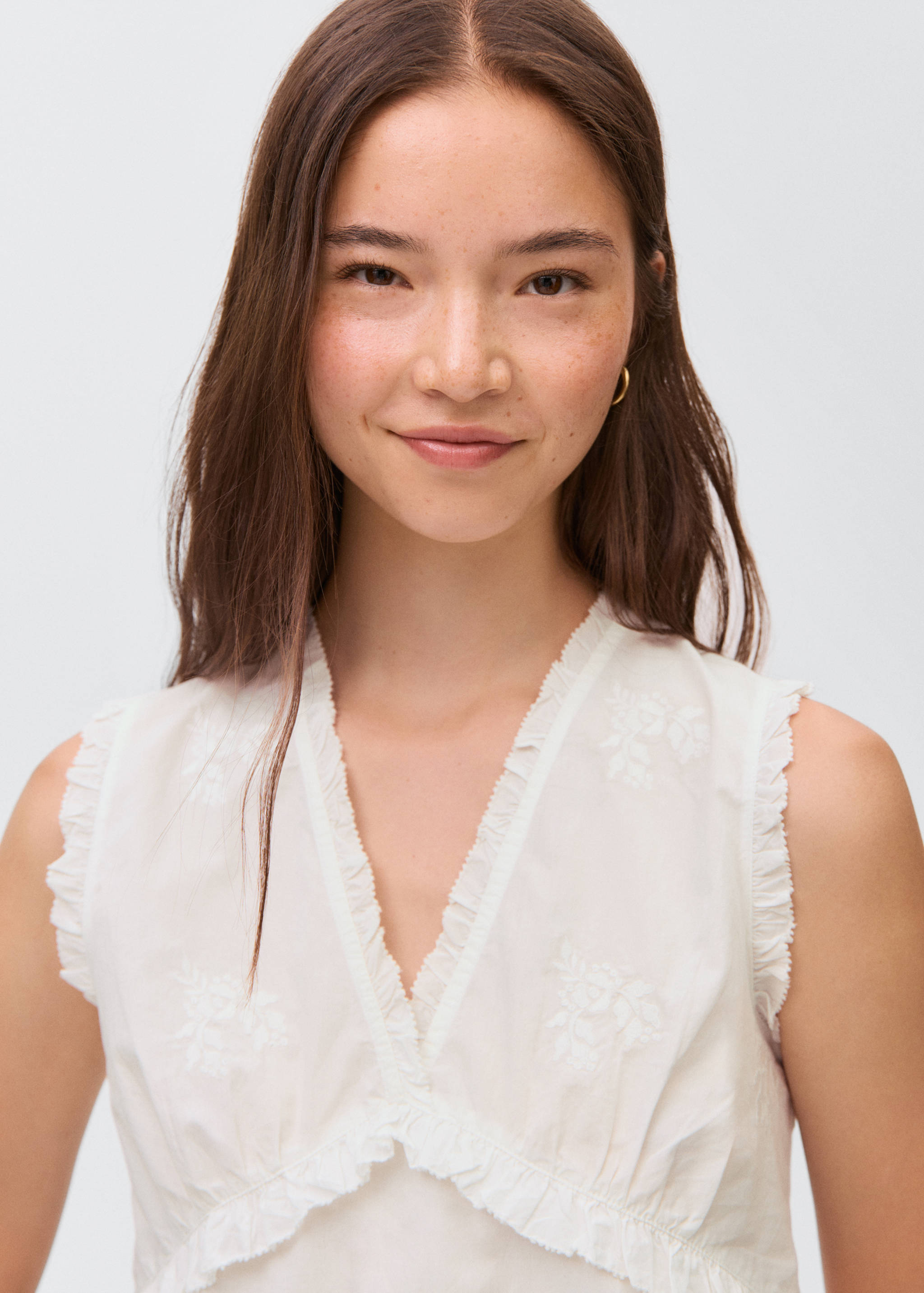 Blouse brodée volants - Détail de l'article 1