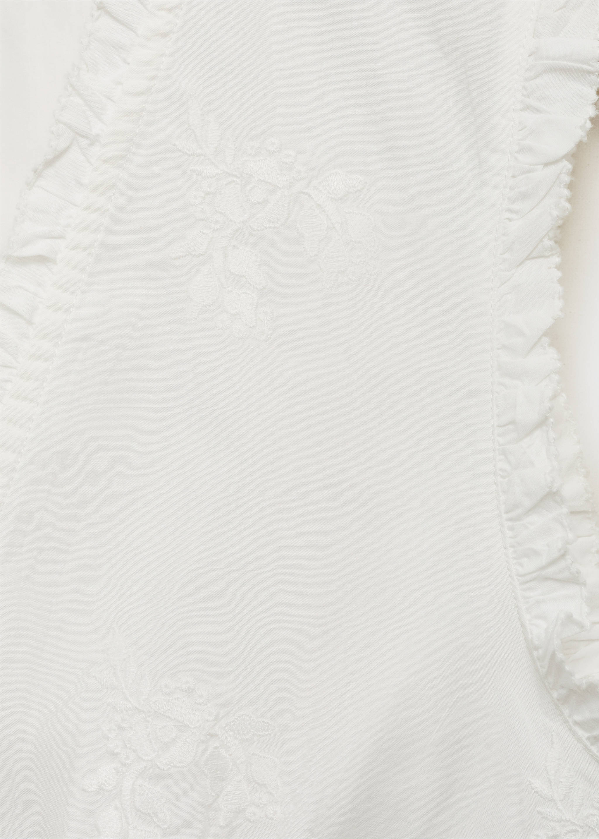 Blouse brodée volants - Détail de l'article 0, Blanc cassé. Ref: 17073290-00.