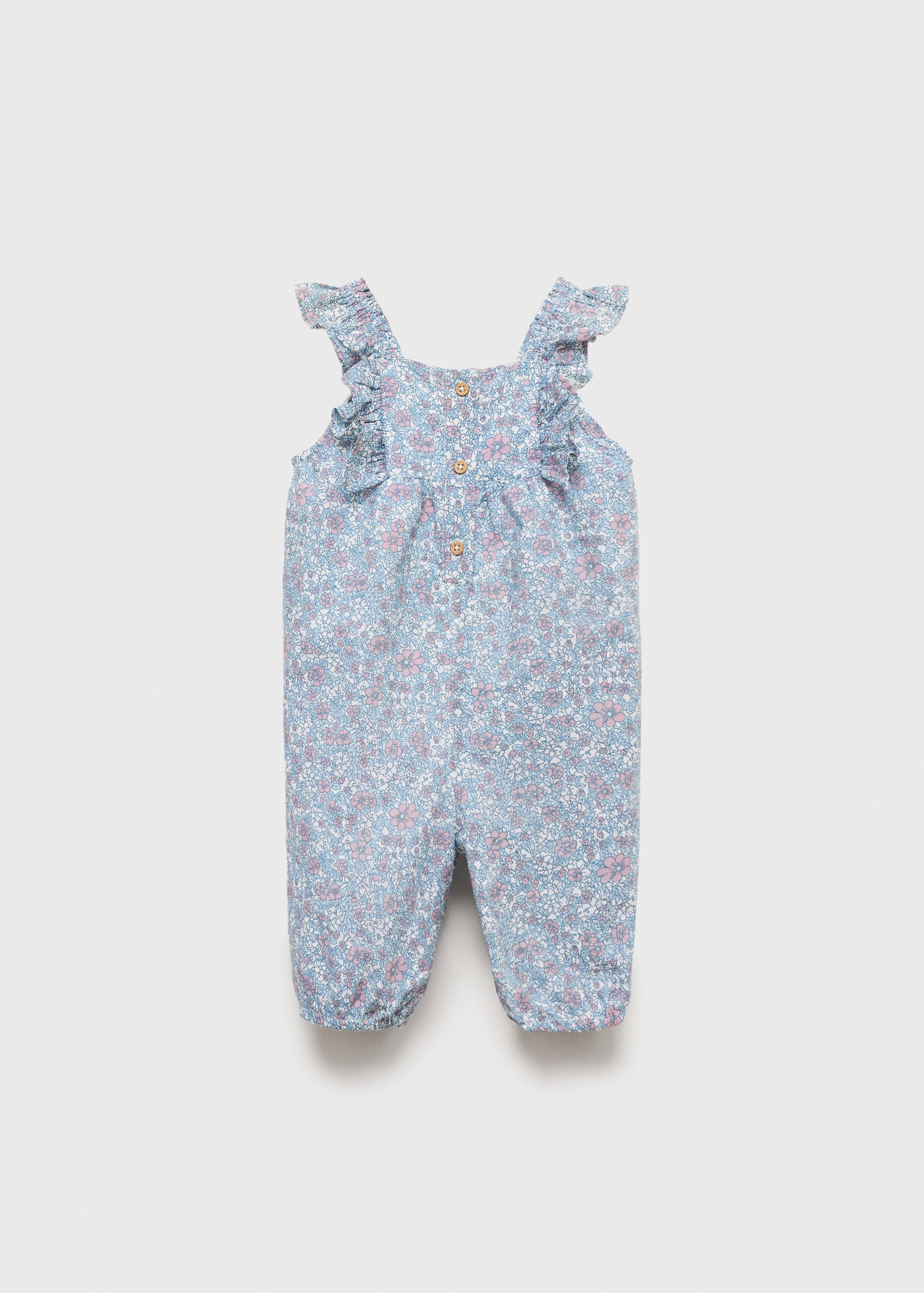 Floral print dungarees - Reverse of the article