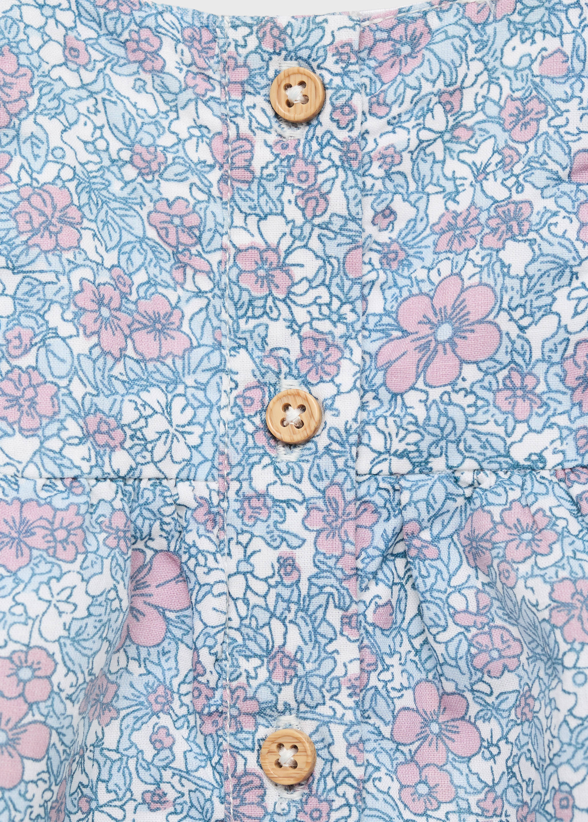 Floral print dungarees - Details of the article 0