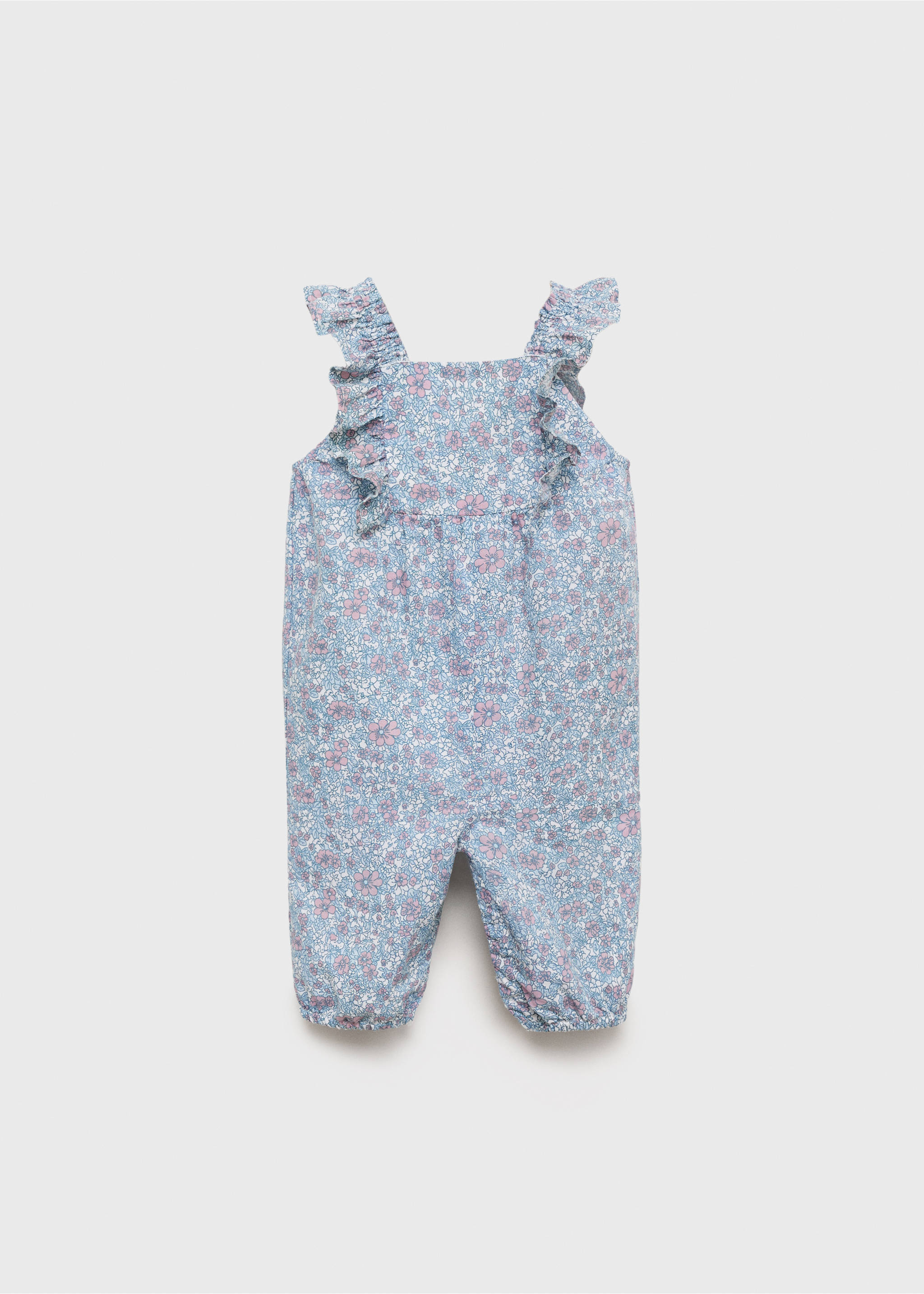 Floral print dungarees - Article without model, Blue. Ref: 17073294-00.