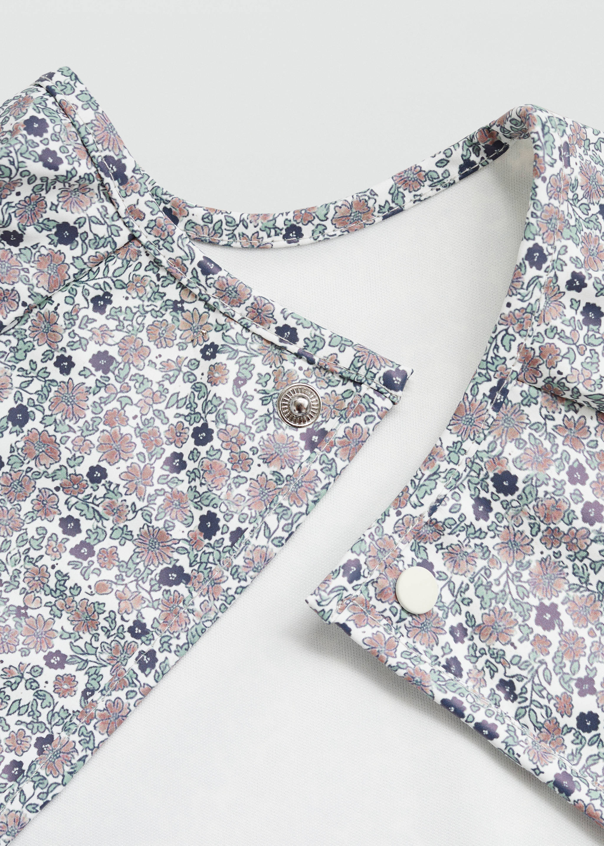 Floral-print bib - Medium plane