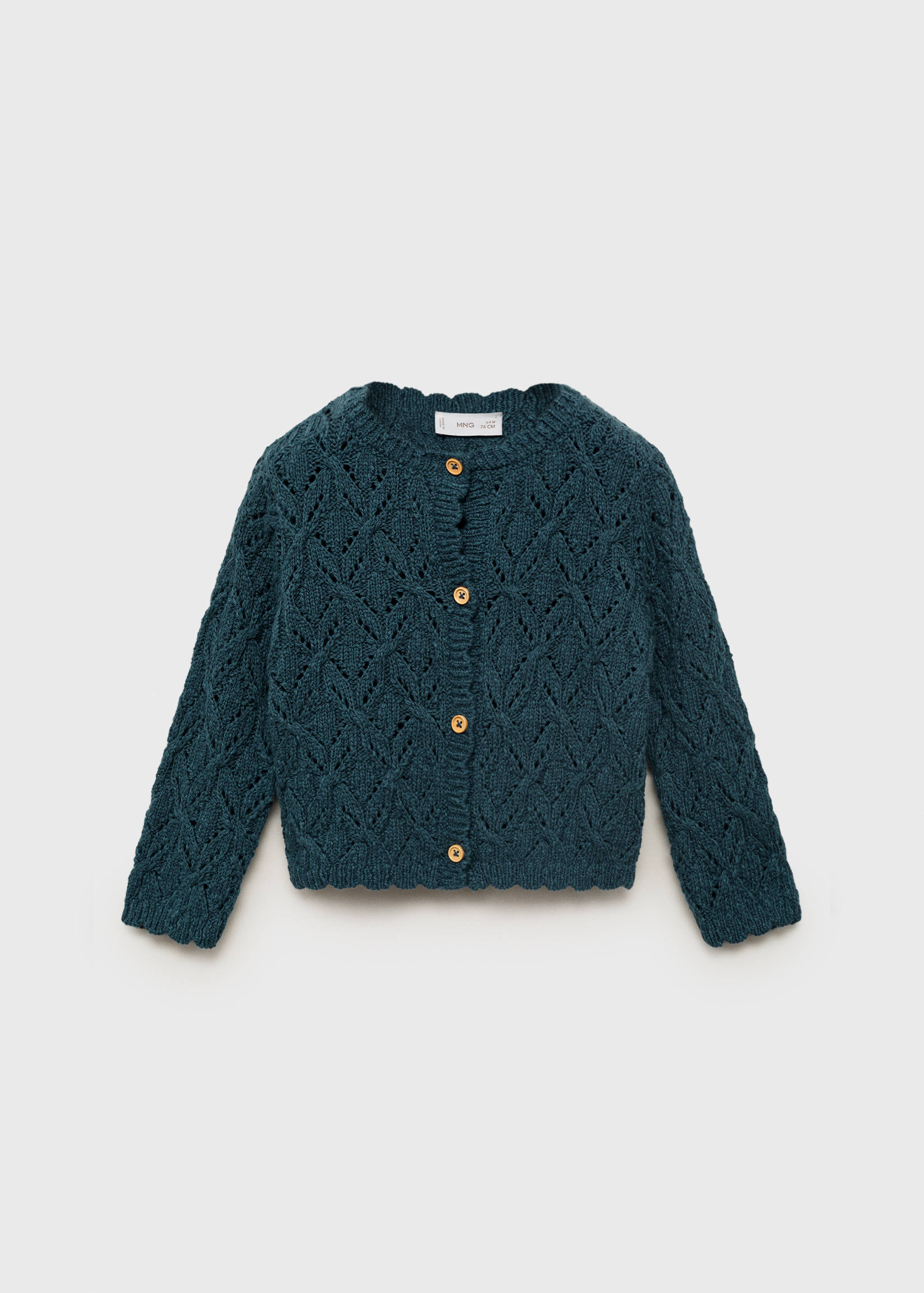 Openwork knit cardigan - Article without model
