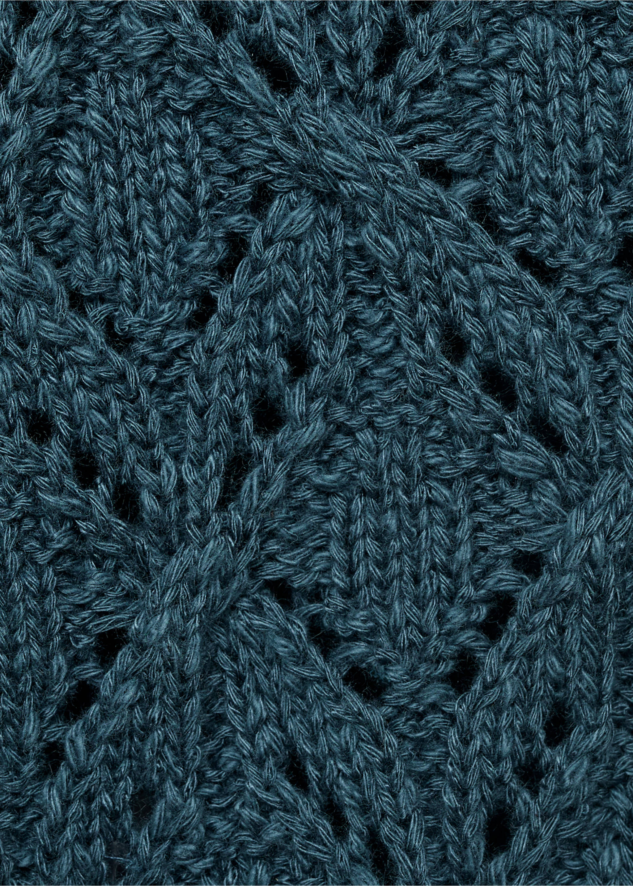 Openwork knit cardigan - Details of the article 0, Petrol Blue. Ref: 17073299-00.