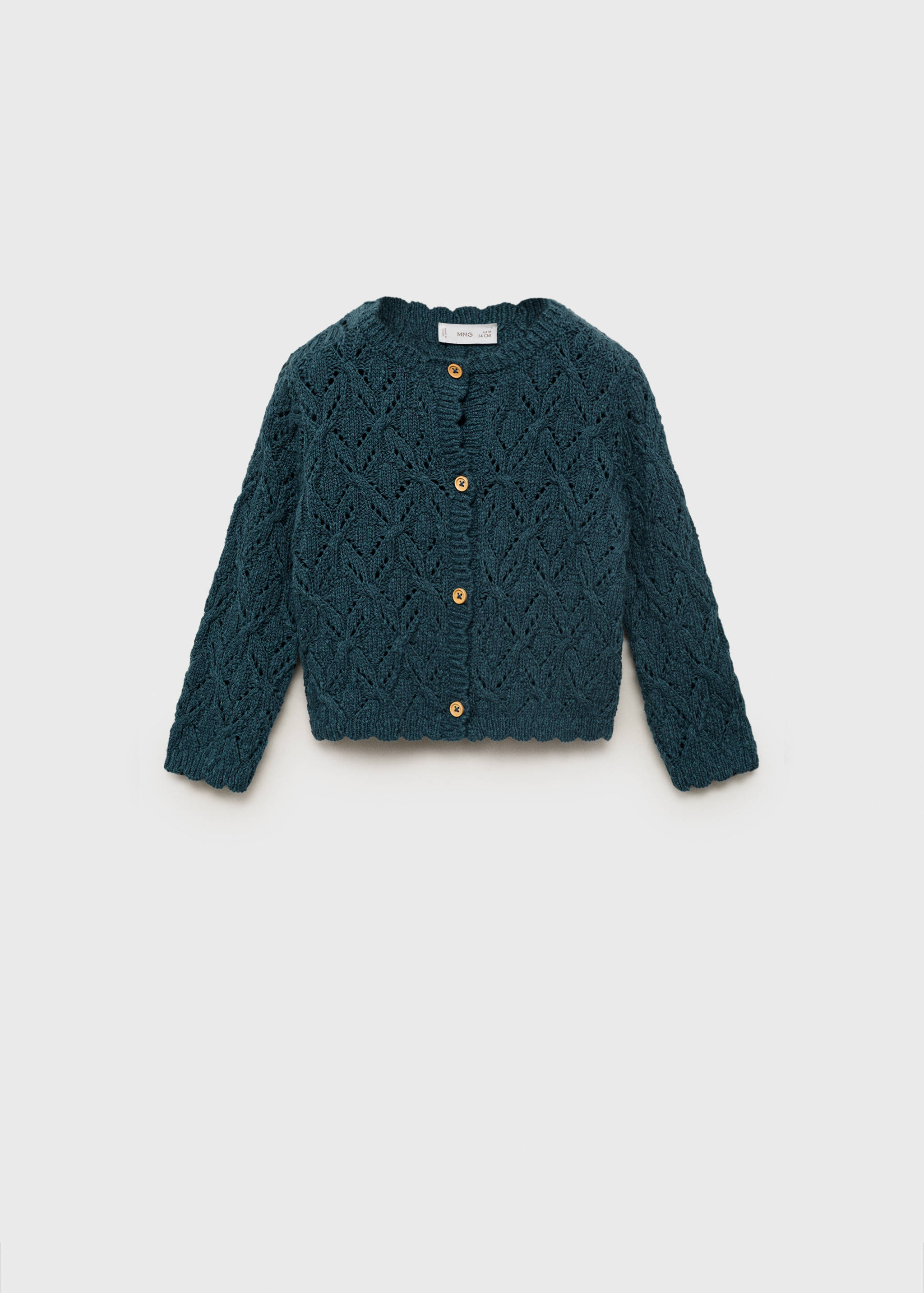 Openwork knit cardigan - Article without model