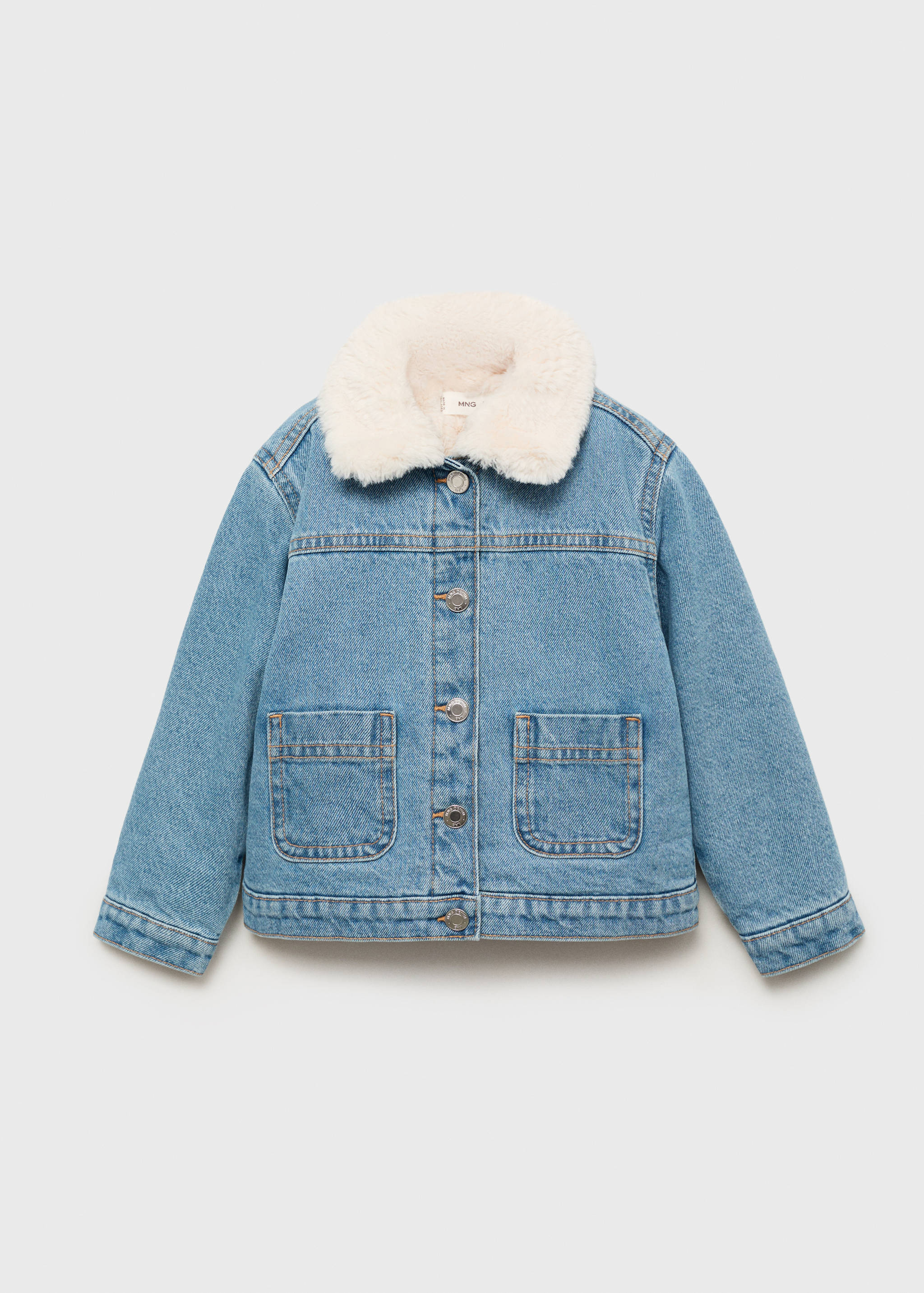 Jeansjacke mit Kunstfellbesatz - Artikel ohne Model
