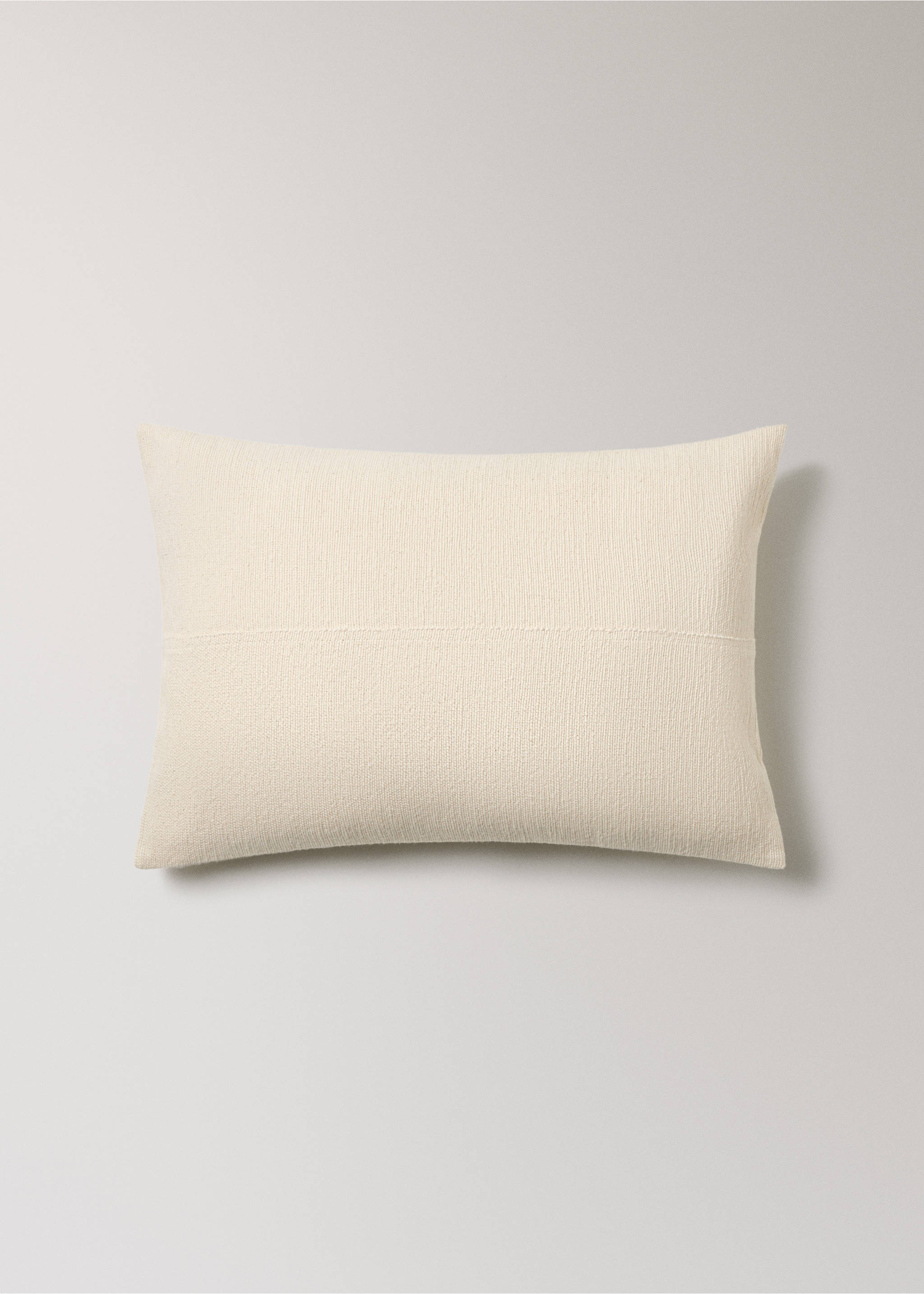 Povlak na polštářek z bavlny se strukturou 40 x 60 cm - Zboží bez modelu, Slonová kost. Ref: 17073308-00.