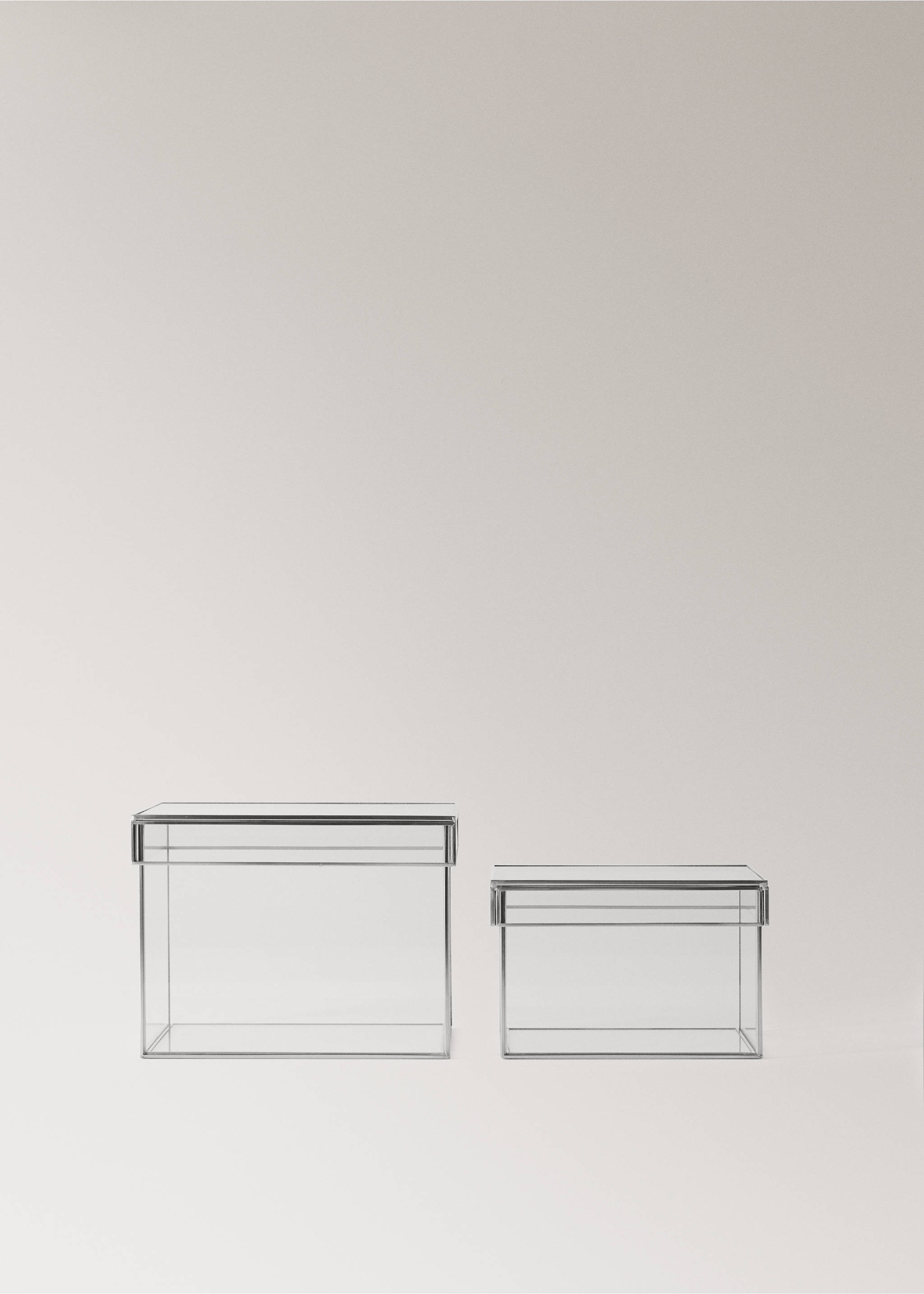 Small square metal box - Details of the article 3, Silver. Ref: 17073310-00.