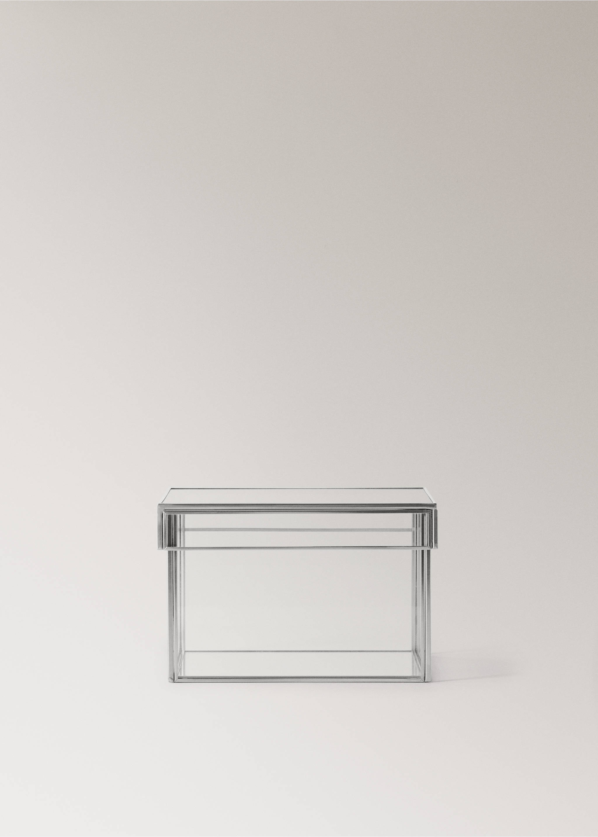 Small square metal box - Article without model, Silver. Ref: 17073310-00.