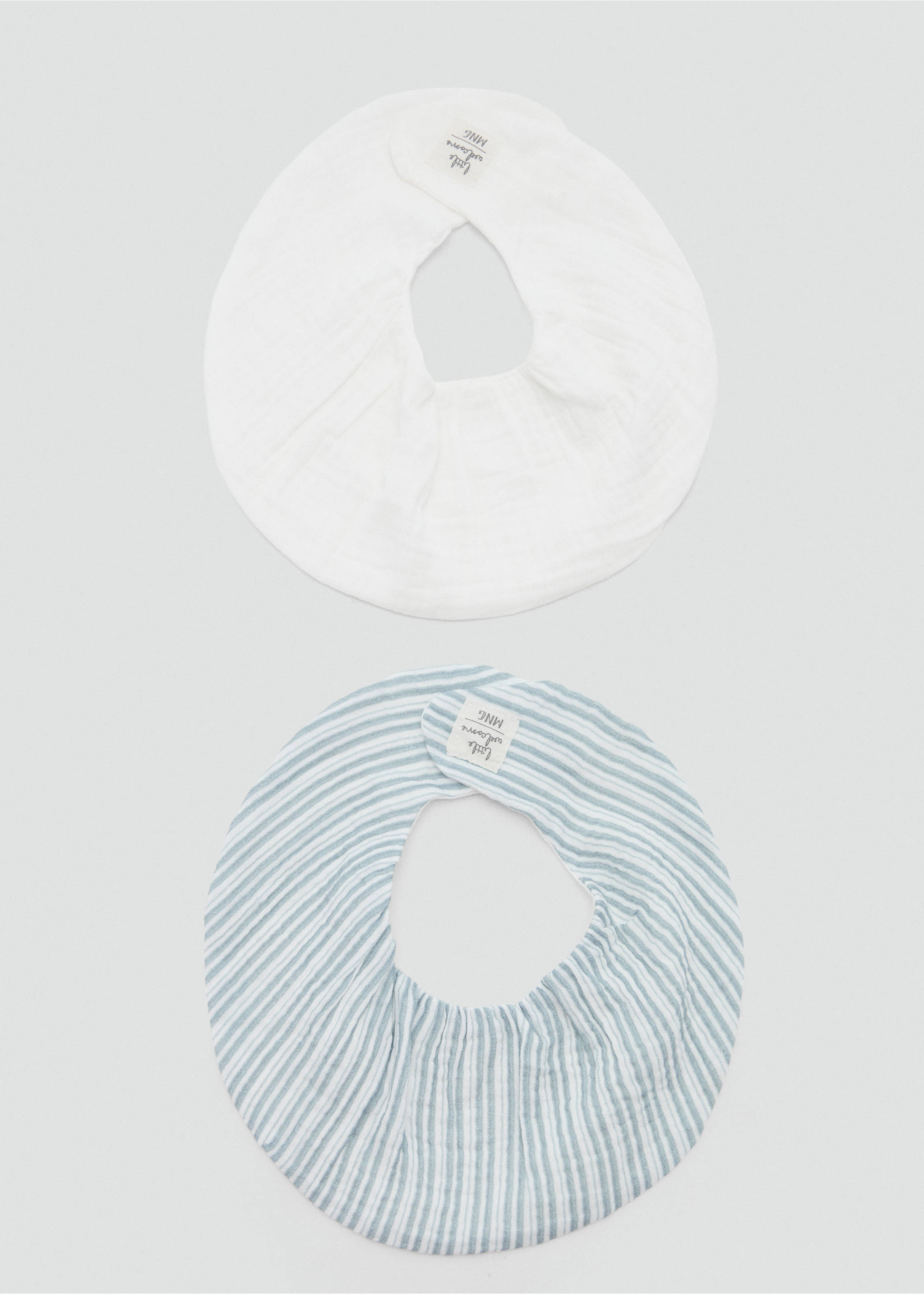 2-er Pack Lätzchen - Artikel ohne Model, Pastellgrün. Ref: 17073312-00.