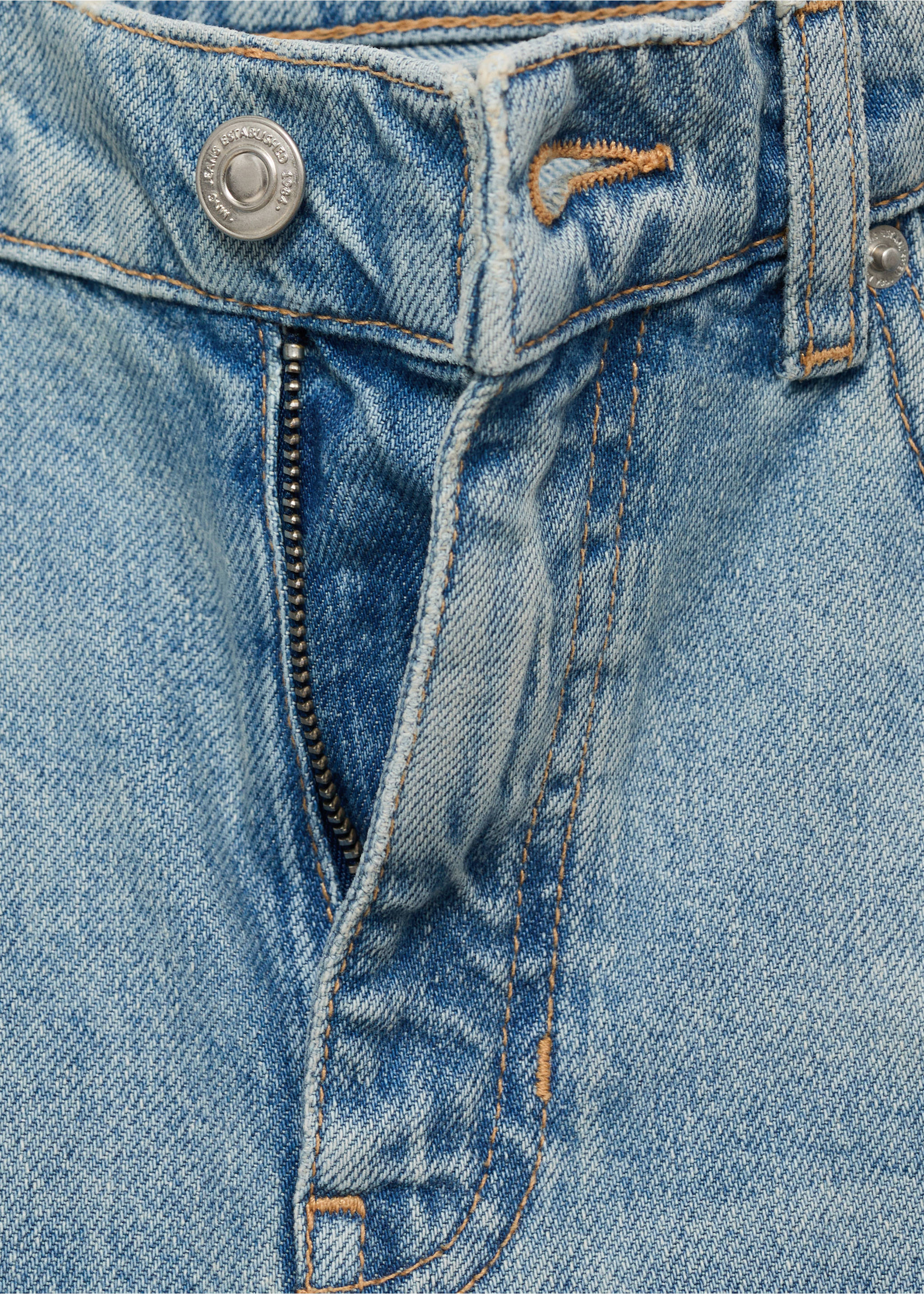 Mid-rise flared jeans - Details of the article 8, Medium Blue. Ref: 17073319-00.