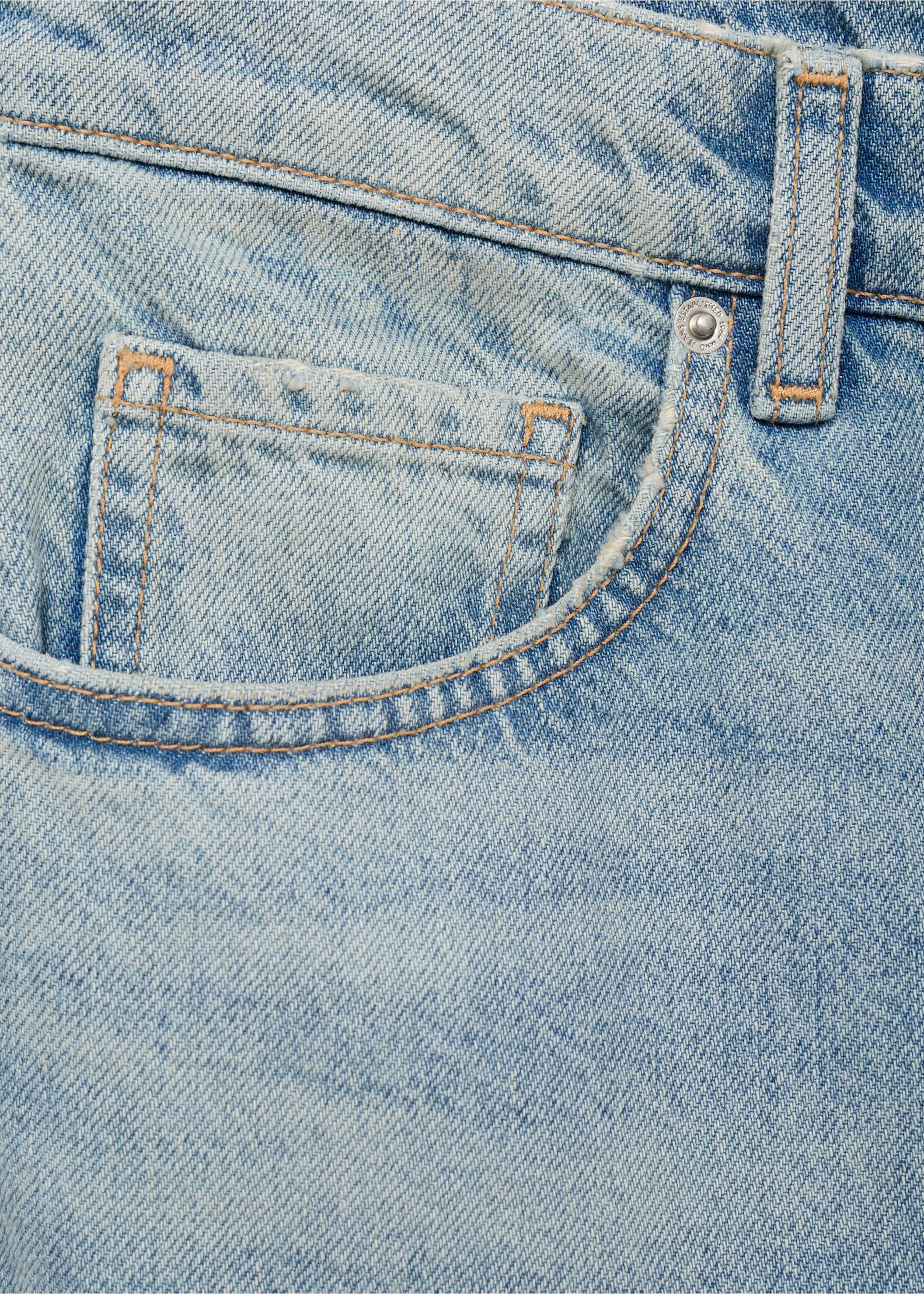 Mid-rise flared jeans - Details of the article 0, Medium Blue. Ref: 17073319-00.