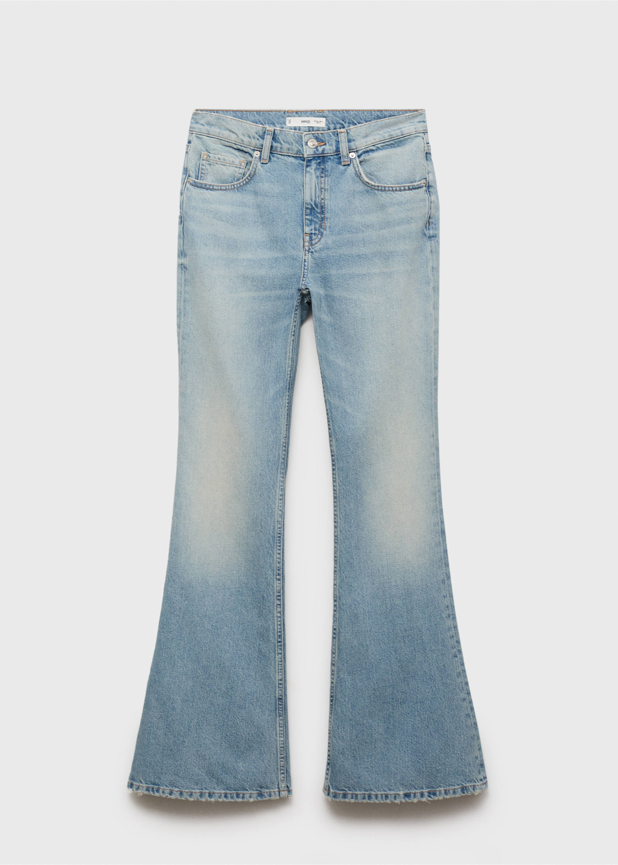 Mid-rise flared jeans - Article without model, Medium Blue. Ref: 17073319-00.