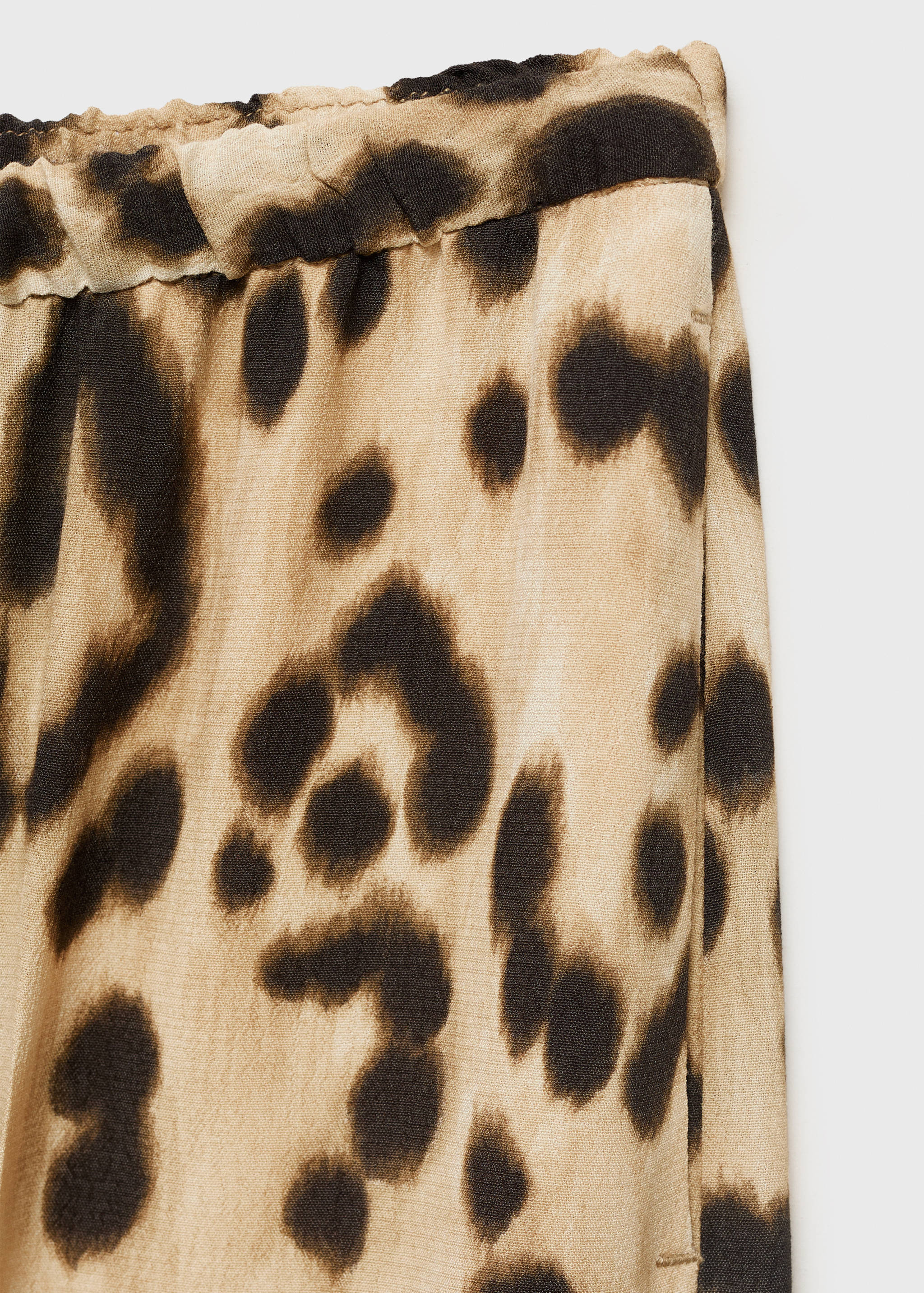 Leopard straight trousers - Details of the article 0