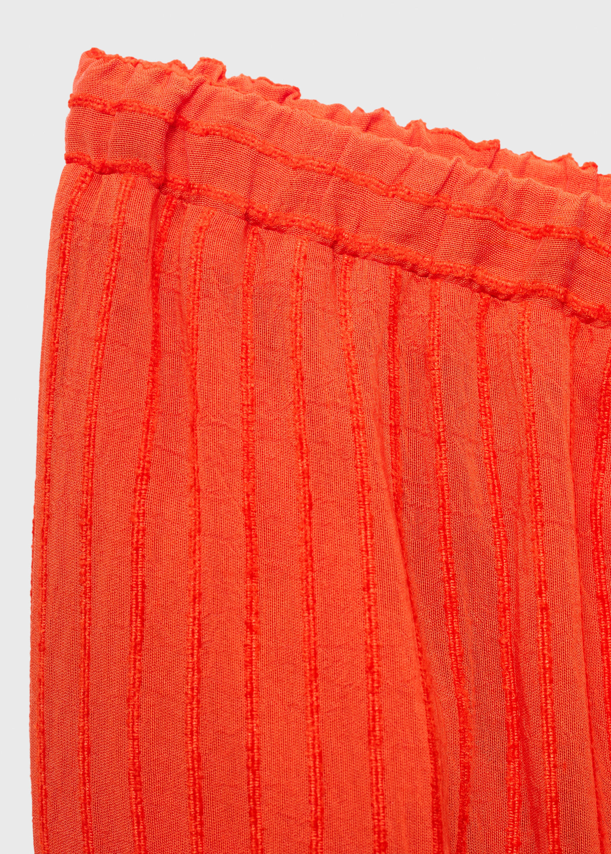 Pantalón recto efecto arrugado - Detalle del artículo 7