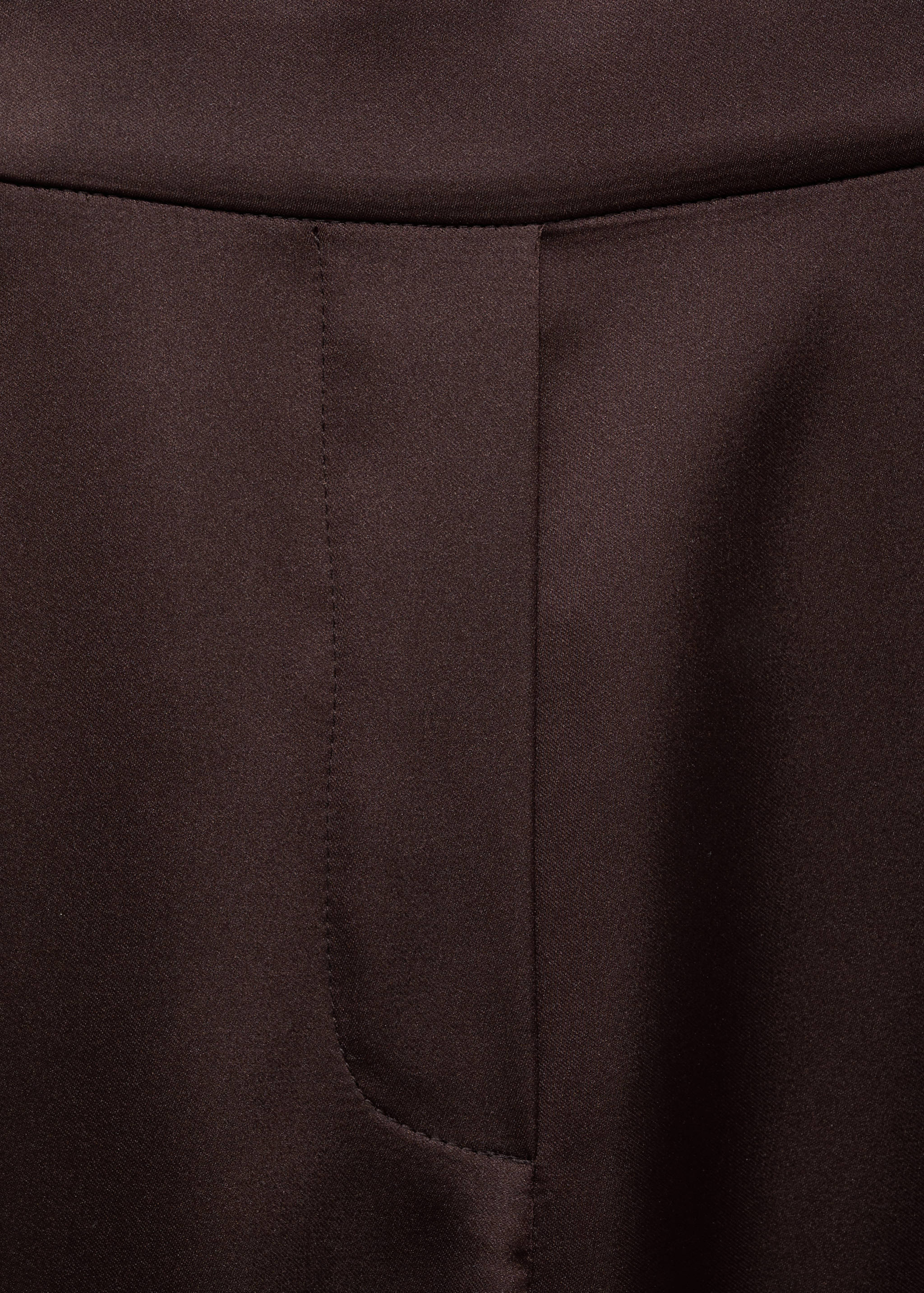 Satin trousers with contrasting stripe - Details of the article 8