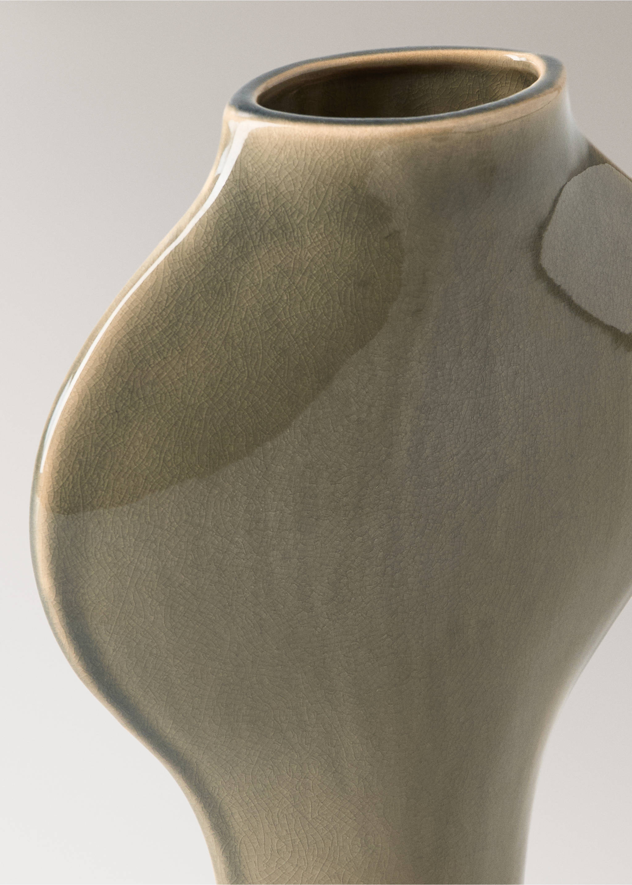 Kleine Steingutvase - Detail des Artikels 1, Grau. Ref: 17073333-00.