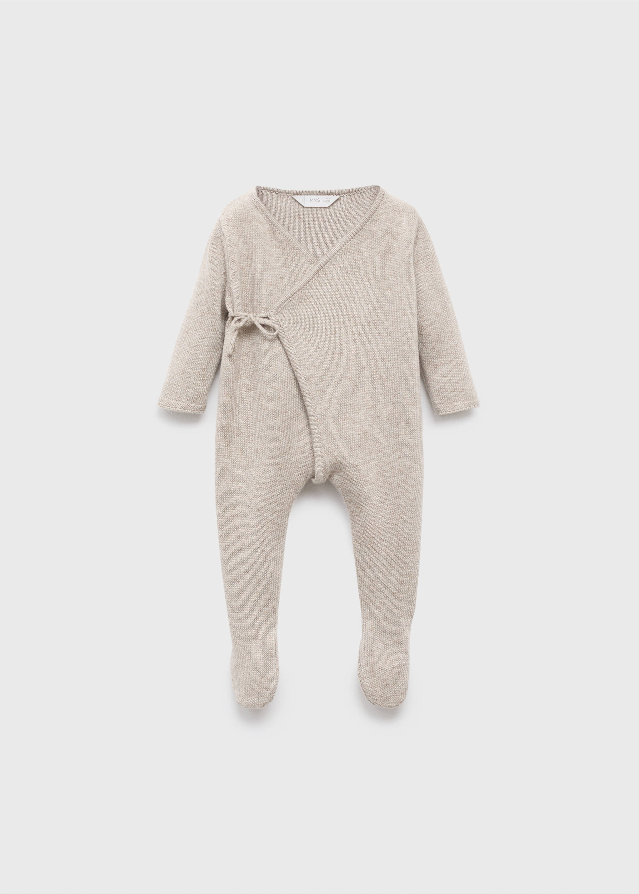 Jumpsuit with cross-over stitch - Article without model, Medium Brown. Ref: 17073794-00.