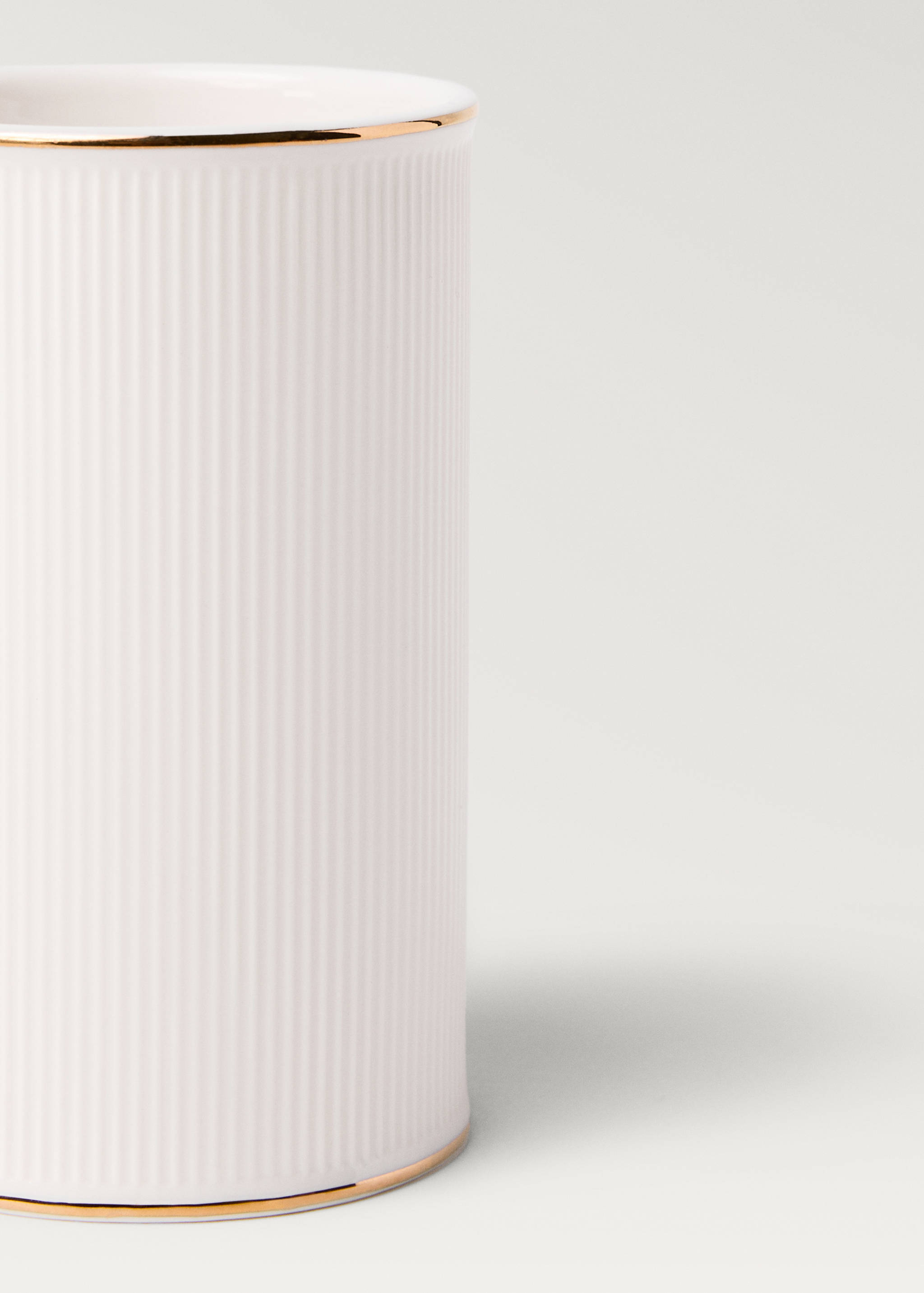 Stoneware bathroom glass with stripe detail - Details of the article 2