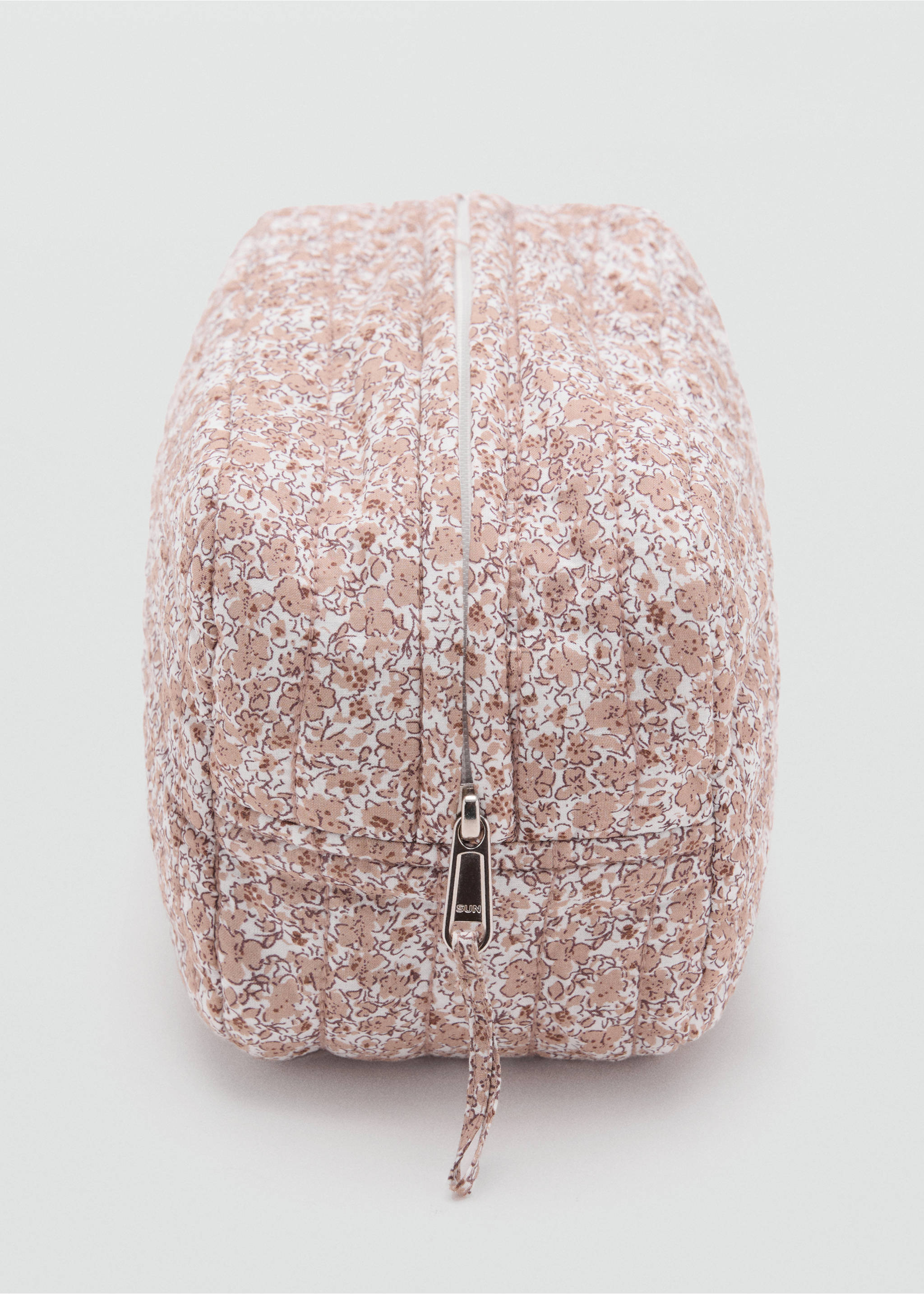 Kosmetiktasche mit Blumenmuster - Detail des Artikels 1, Hellrosa. Ref: 17073801-00.