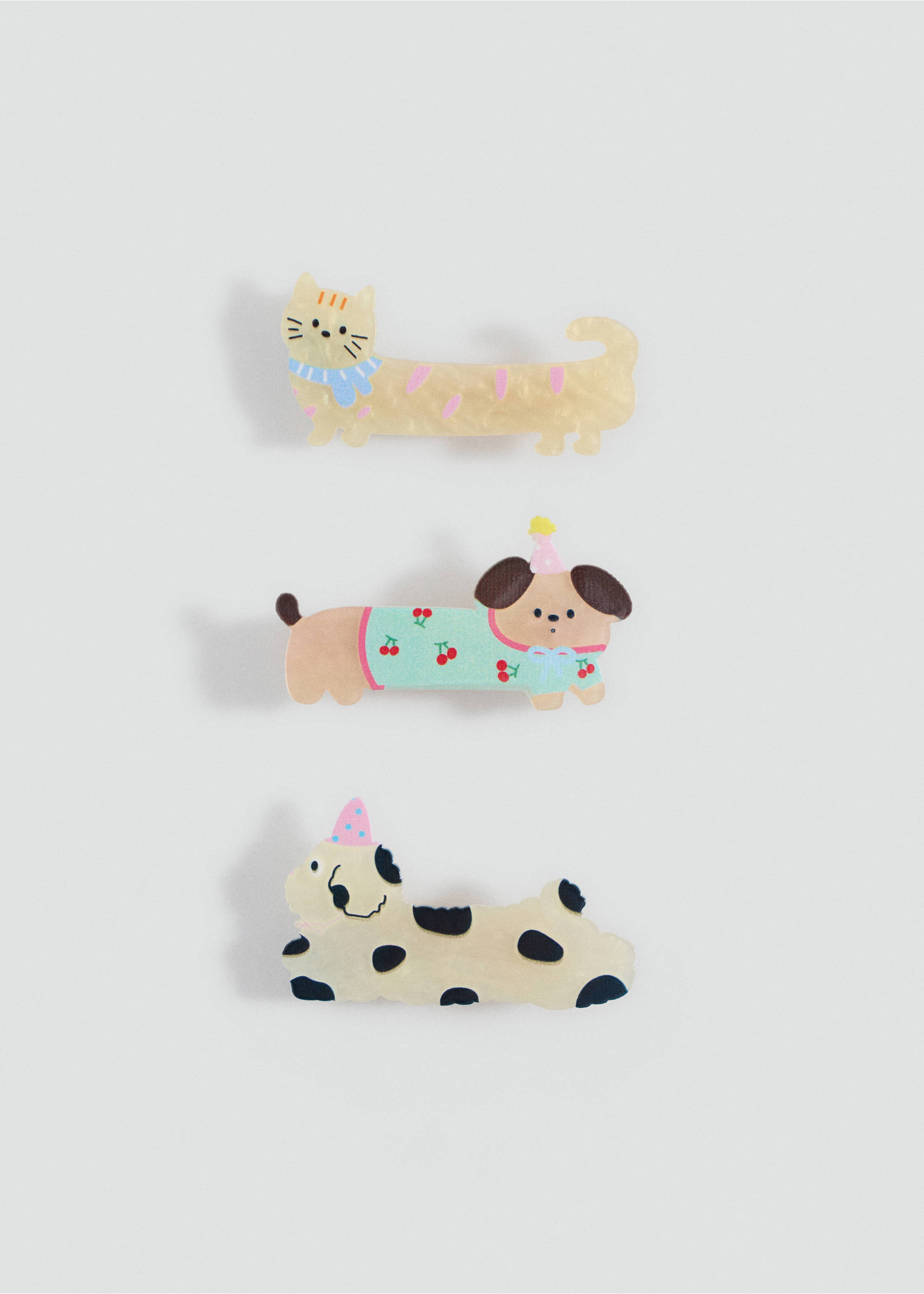 Animal-Clips - Artikel ohne Model, Sandfarben. Ref: 17073809-00.