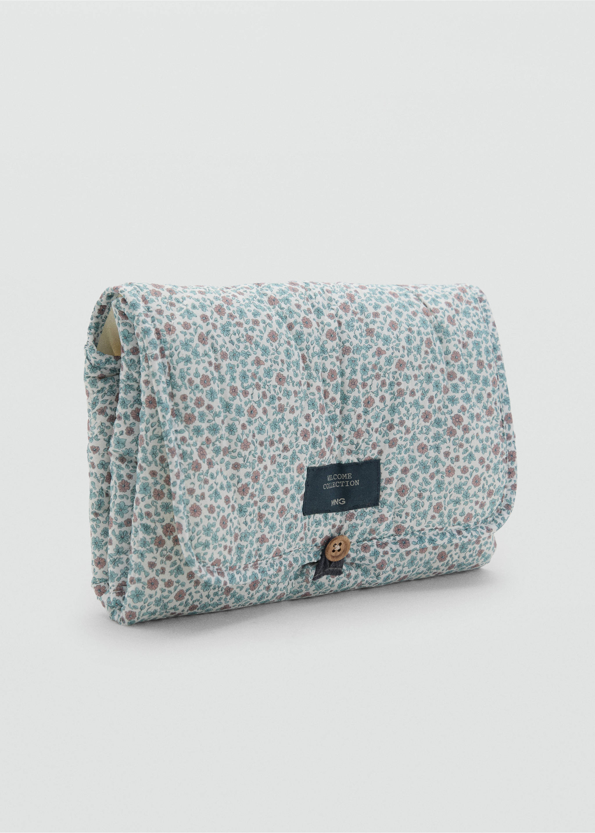 Floral travel changing mat - Medium plane, Green. Ref: 17073817-00.