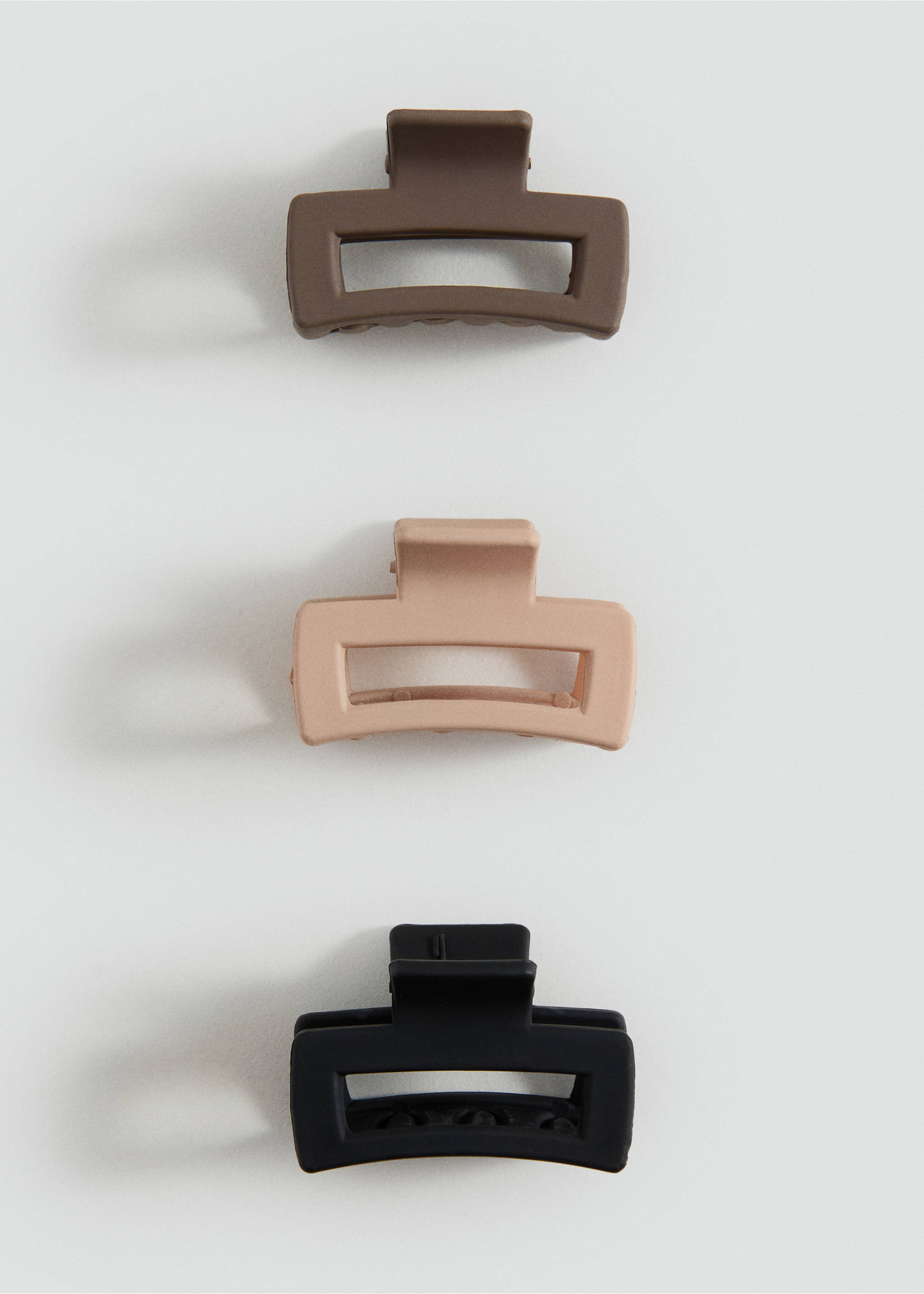 3-pack of hair clips - Article without model, Sand. Ref: 17073821-00.