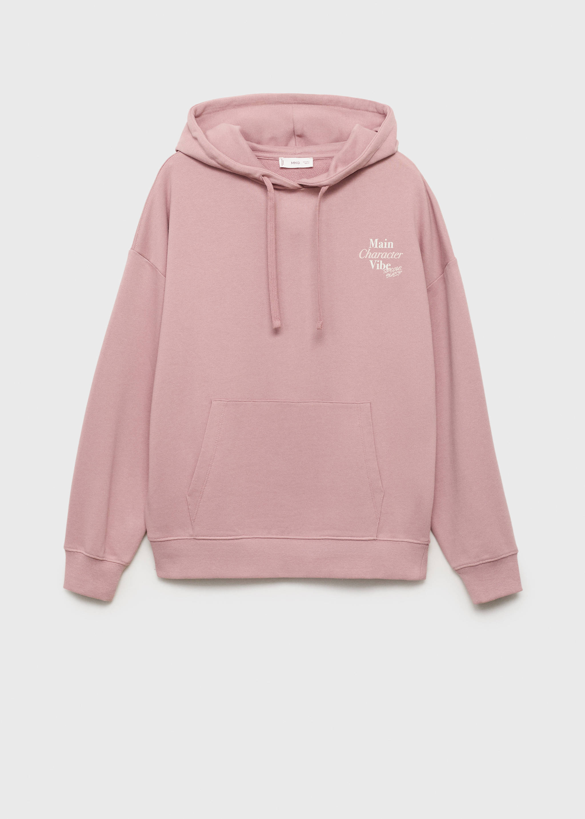 Mönstrad sweatshirt med huva - Artikel utan modell