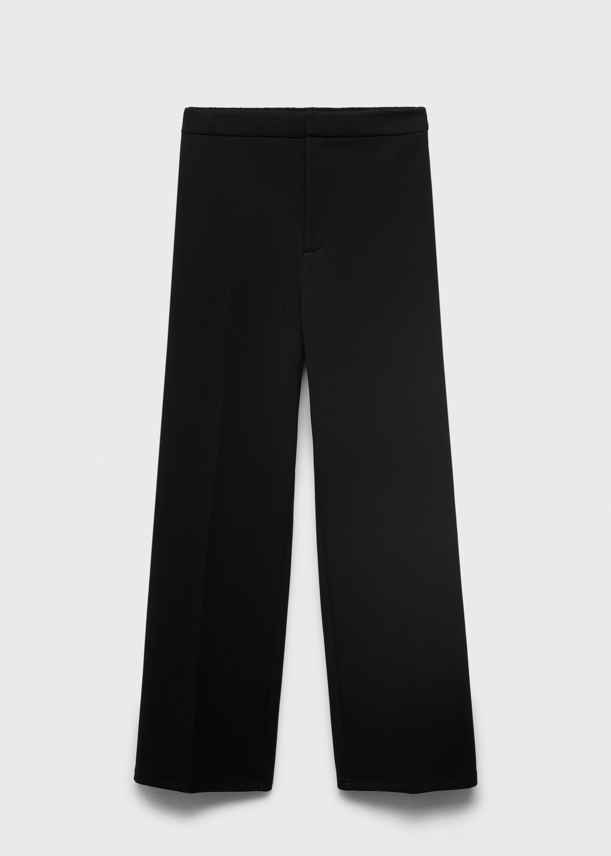 Straight-fit trousers with elastic waist - Article without model