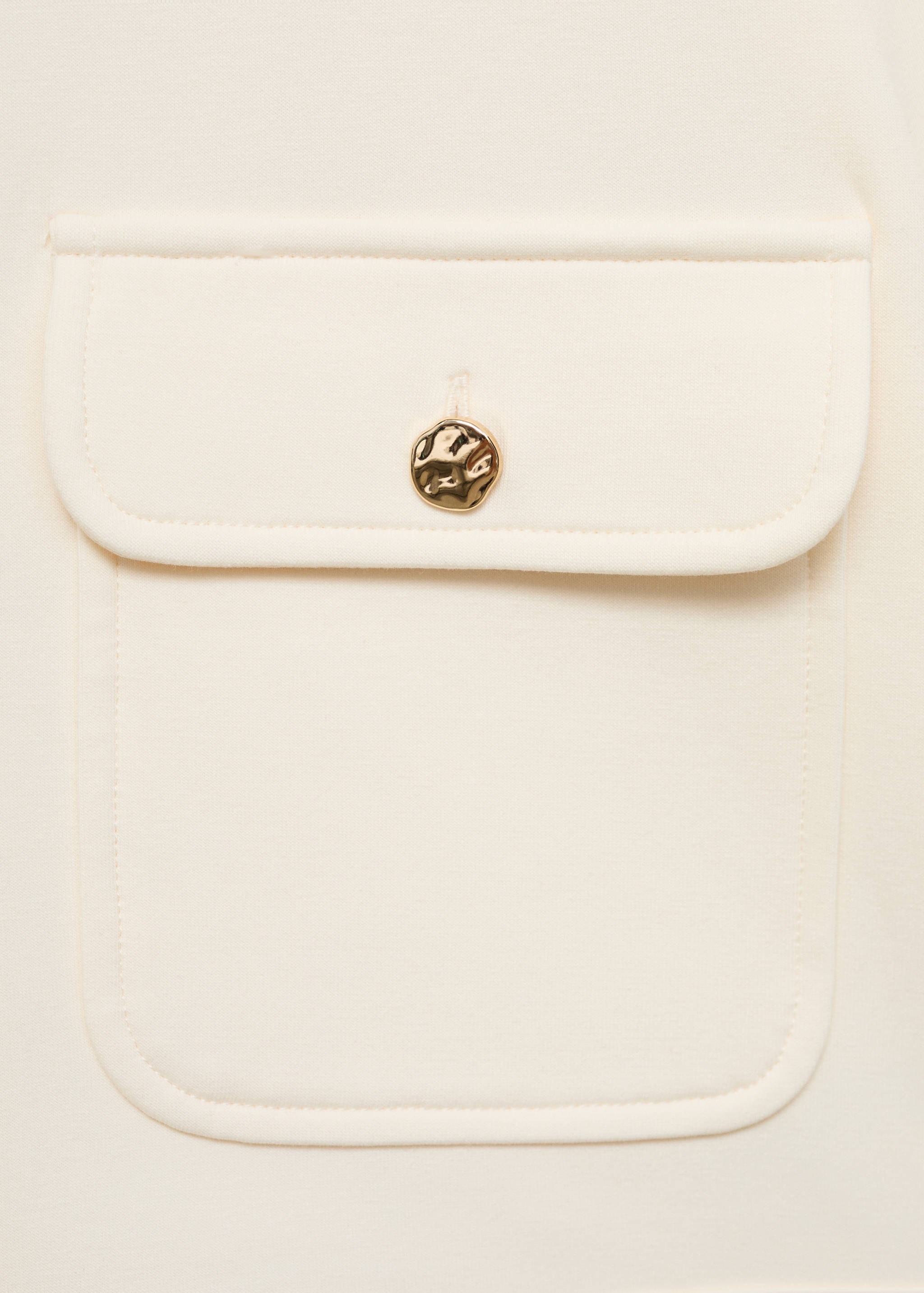 Cotton cropped jacket with pockets - Details of the article 0