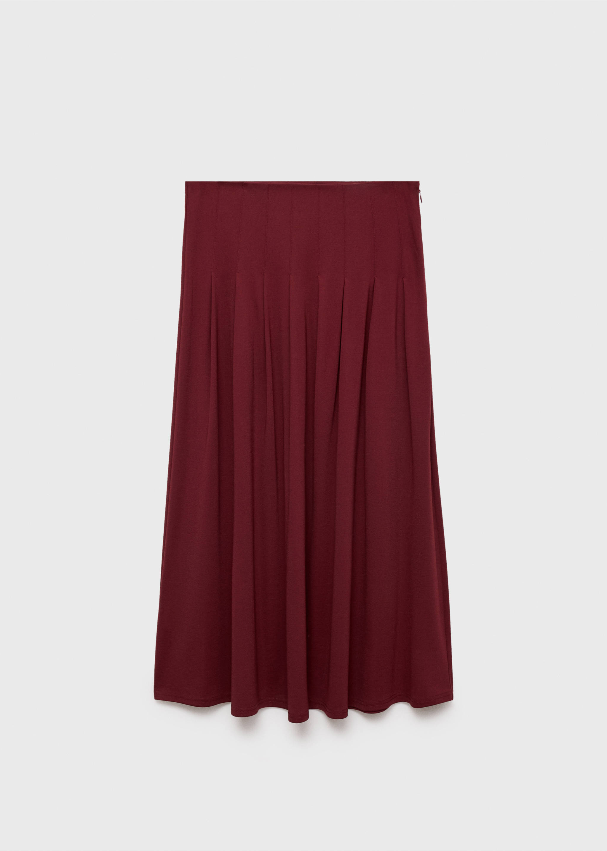 Plank midi-skirt - Article without model, Burgundy. Ref: 17074075-00.
