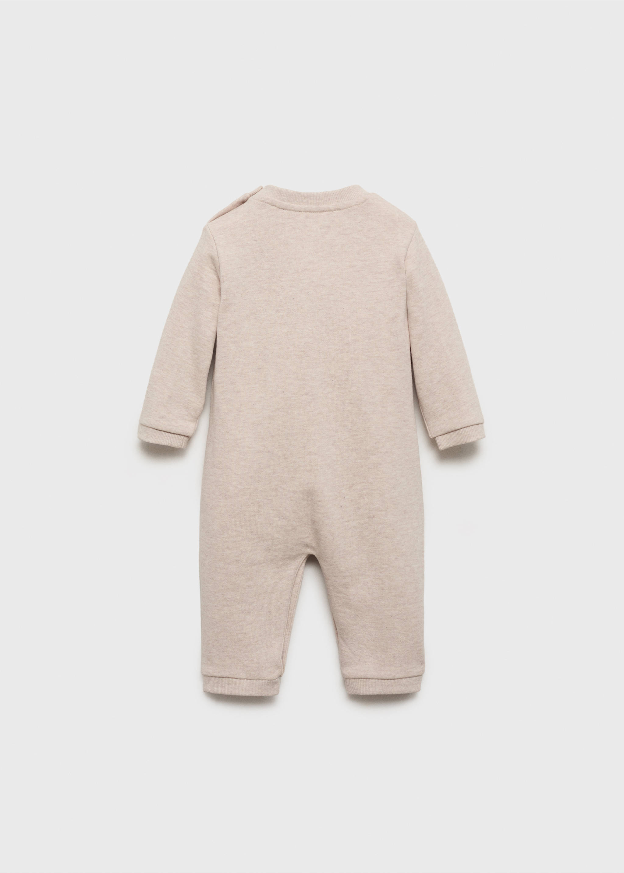 Cotton long jumpsuit - Reverse of the article, Sand. Ref: 17074080-00.
