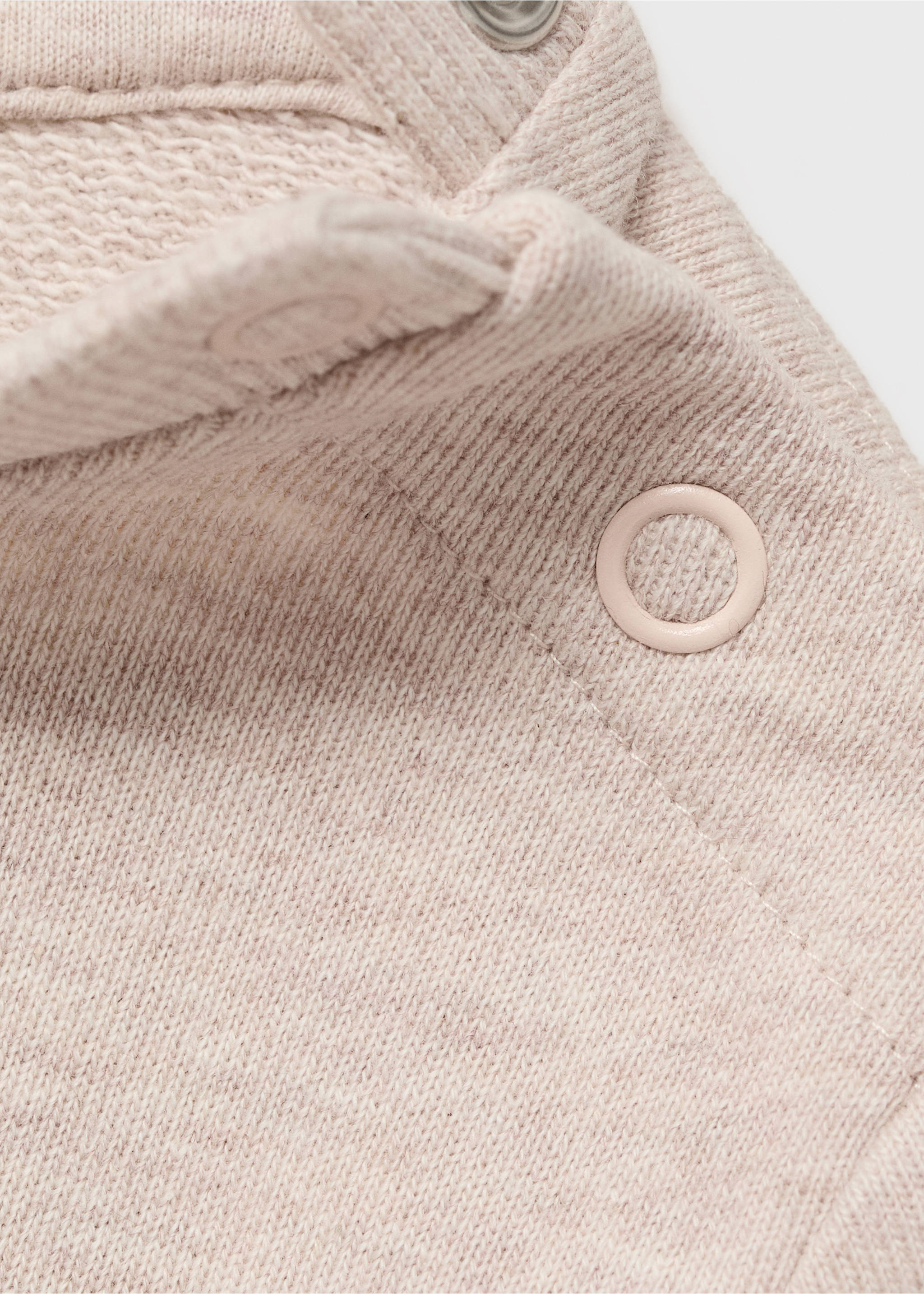 Cotton long jumpsuit - Details of the article 8, Sand. Ref: 17074080-00.