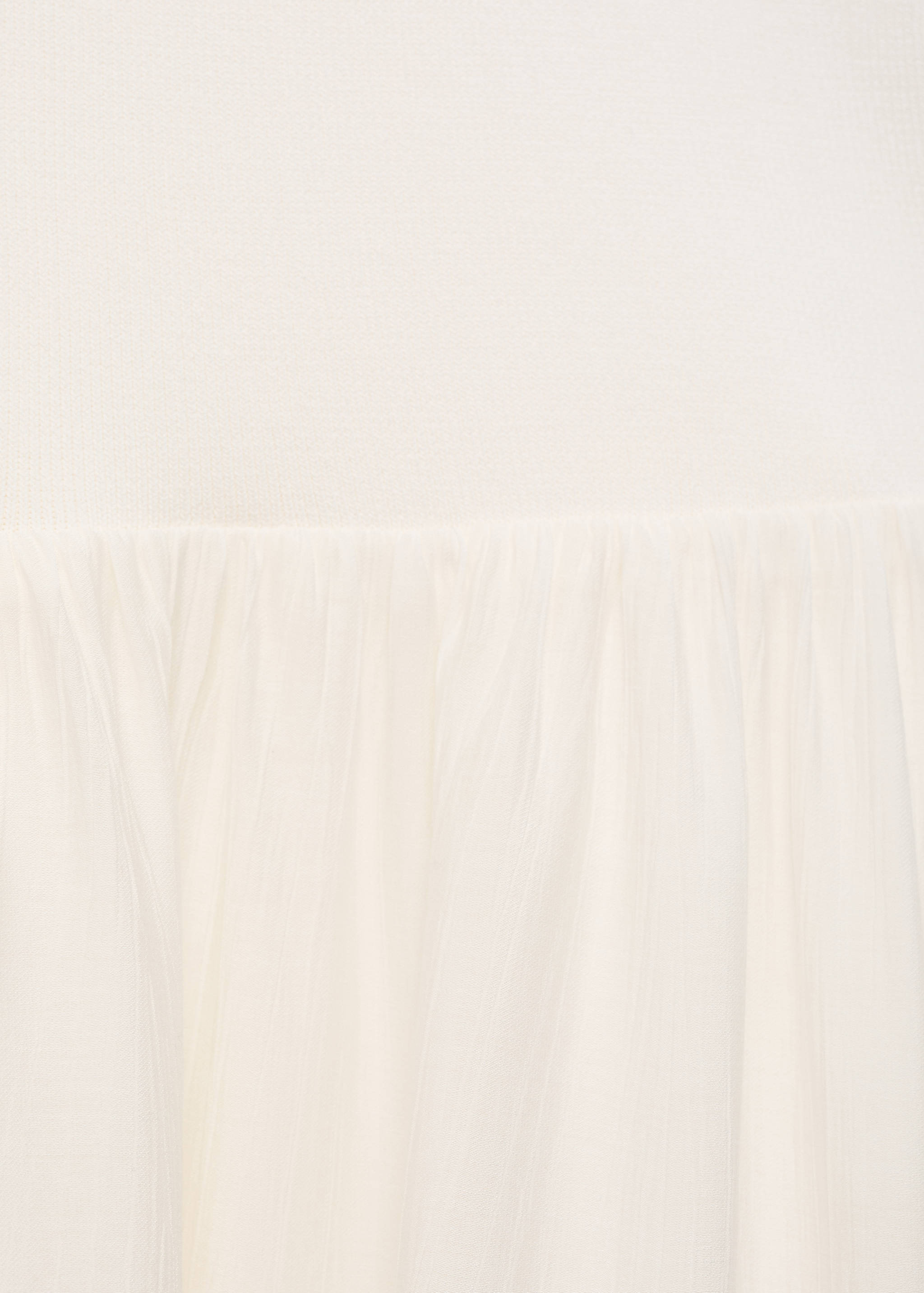 Asymmetrisches Strickkleid mit kombiniertem Design - Detail des Artikels 0